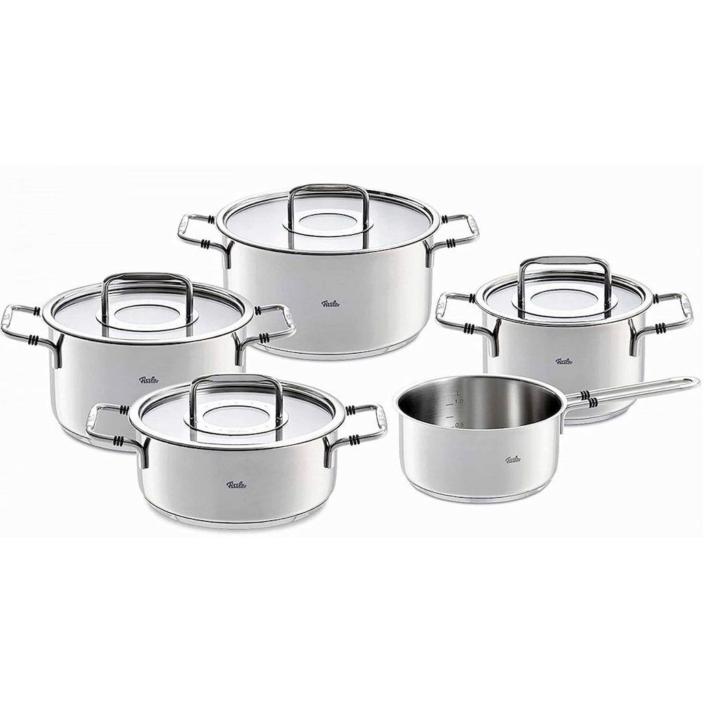 Fissler Topf-Set »Bonn Topf-Set 5-tlg.«, Edelstahl 18/10, (Set, 9 tlg.)