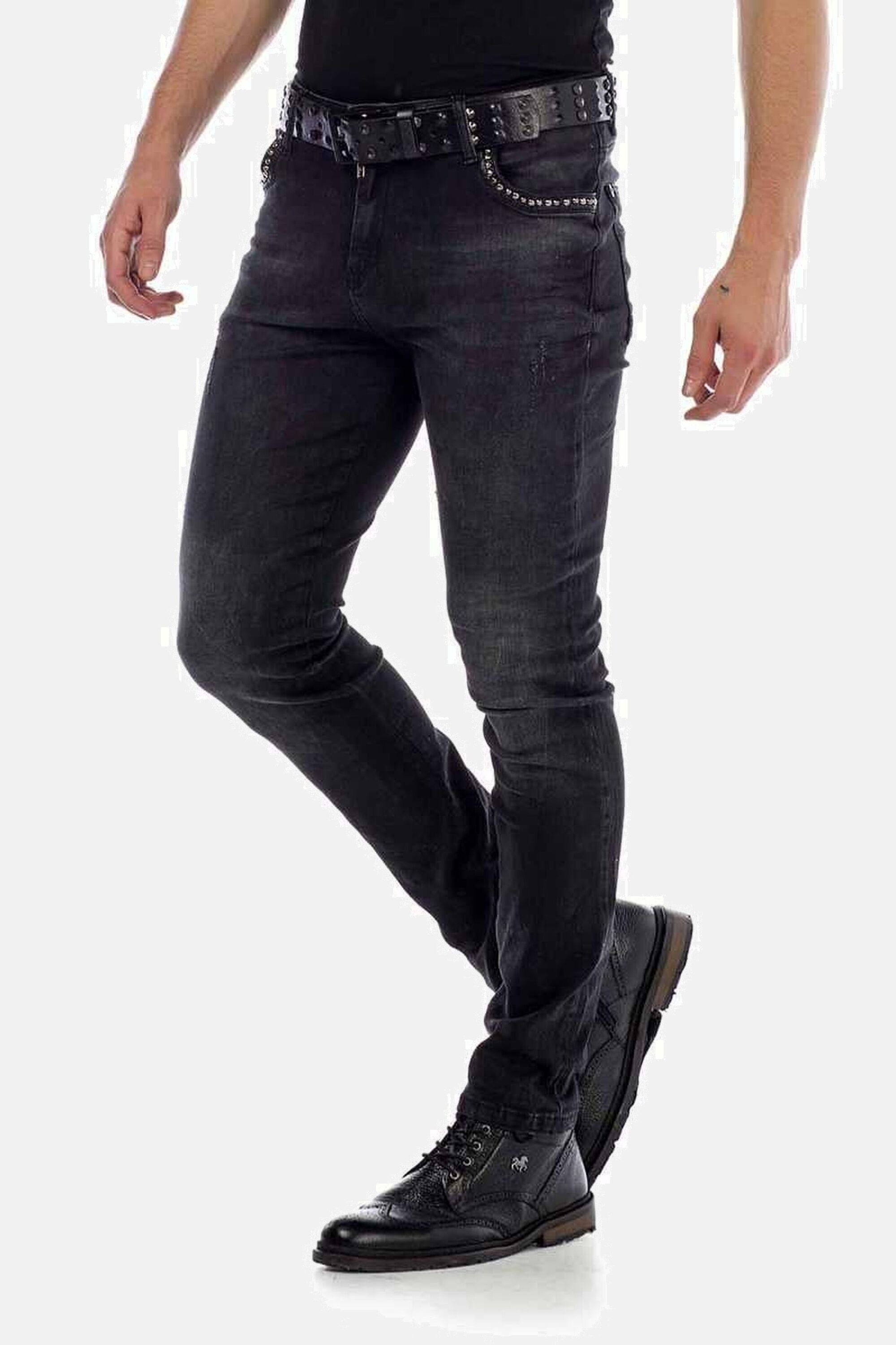 Cipo & Baxx Slim-fit-Jeans »Jeans«, mit Nietendetails, CD-426
