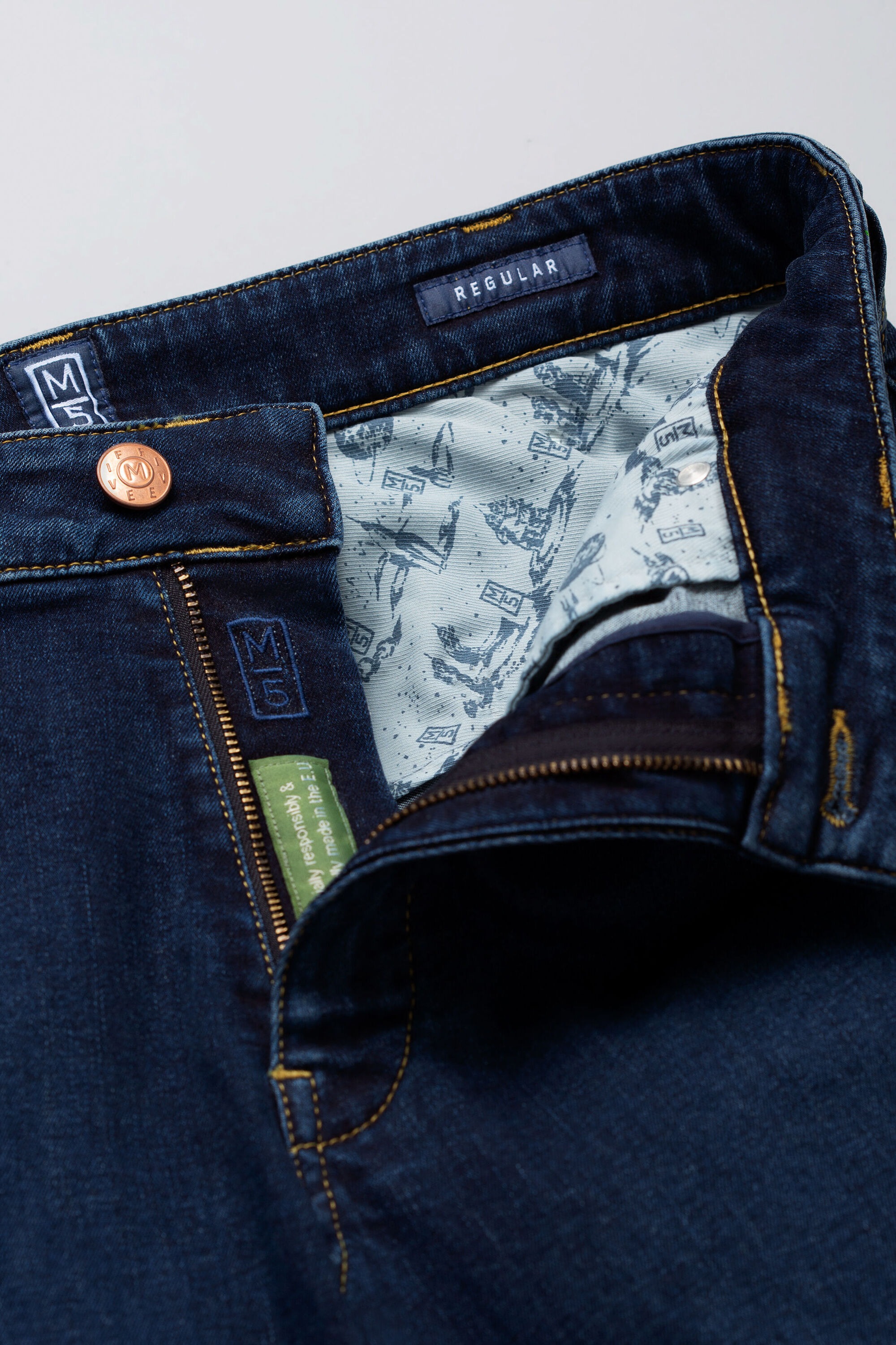 MEYER 5-Pocket-Jeans »M5 Regular«, Nachhaltig in Europa hergestellt