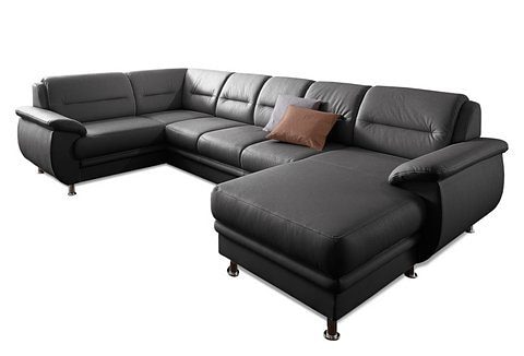 sit&more Wohnlandschaft "Mailand U-Form, B: 312 cm, XXL-Couch mit Komfortpolsterung" optional Schlaffunktion, Liegefl. 122x247 cm, diverse Lederqualitäten