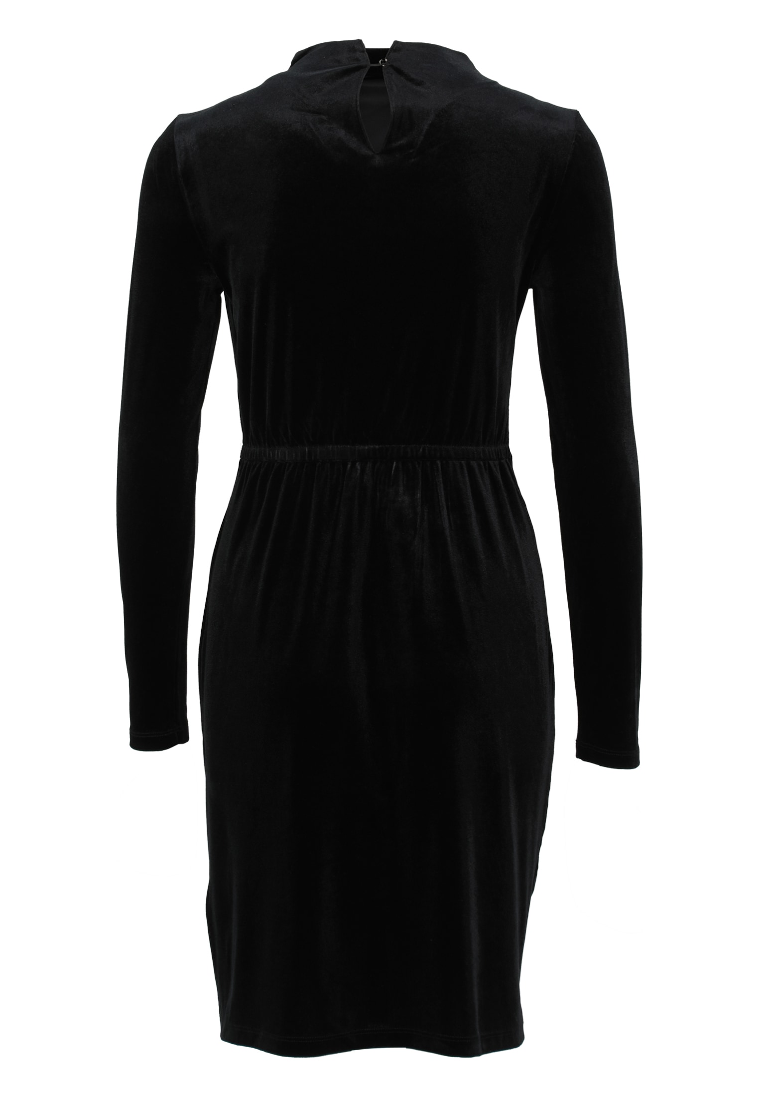 Zero Samtkleid »Damen mit Stehkragen« Ohne Tasche drapiert /gerafft