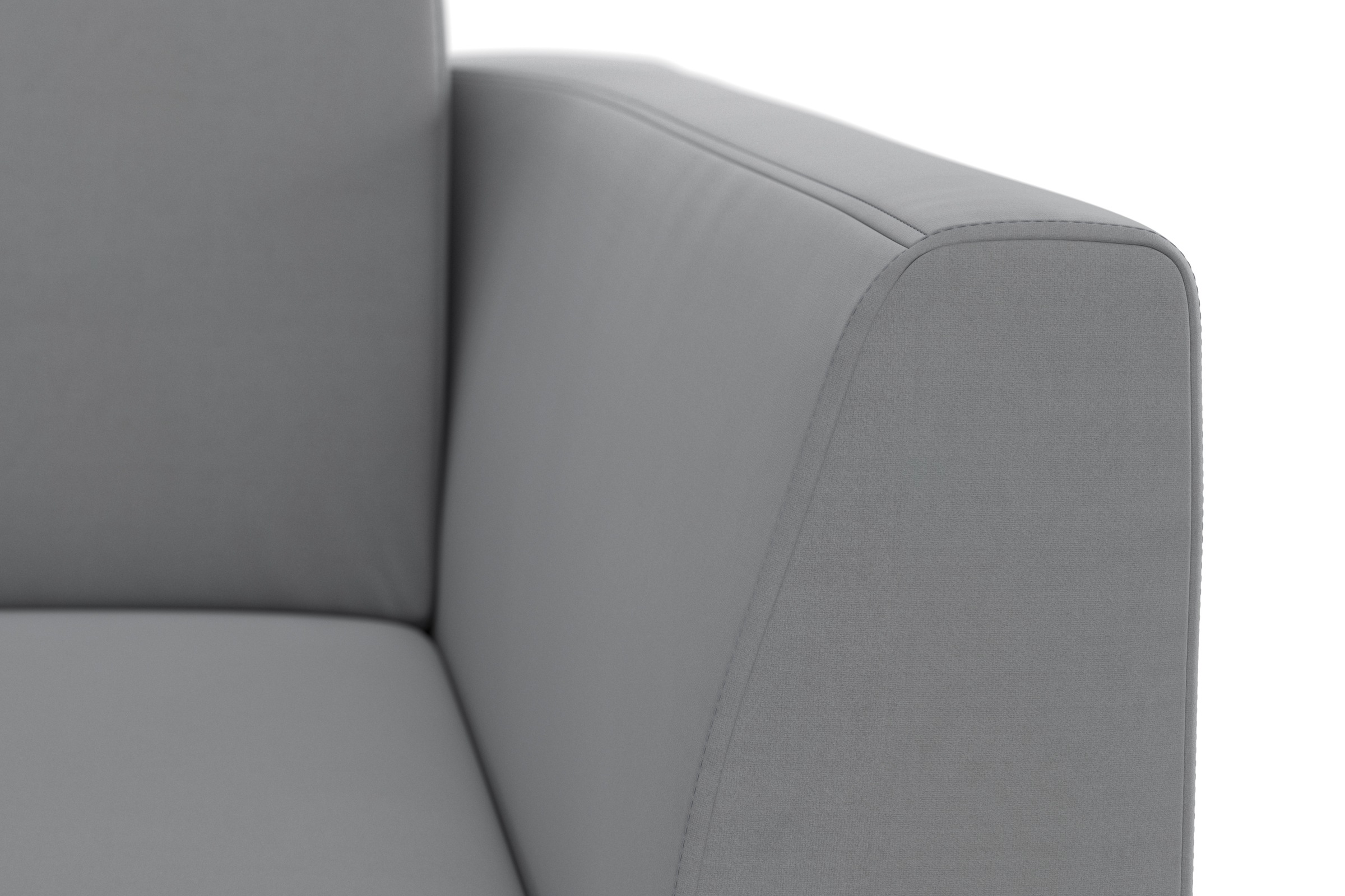 sit&more Ecksofa »Lindholm L-Form«, mit Sitztiefenverstellung und Federkern