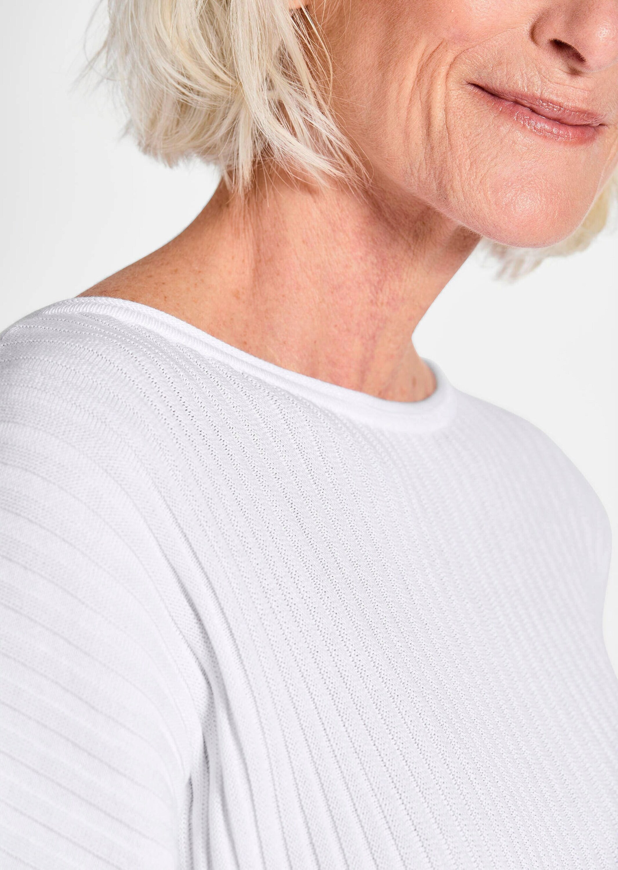 GOLDNER Rundhalspullover »Pullover Pullover mit Fledermausärmeln«