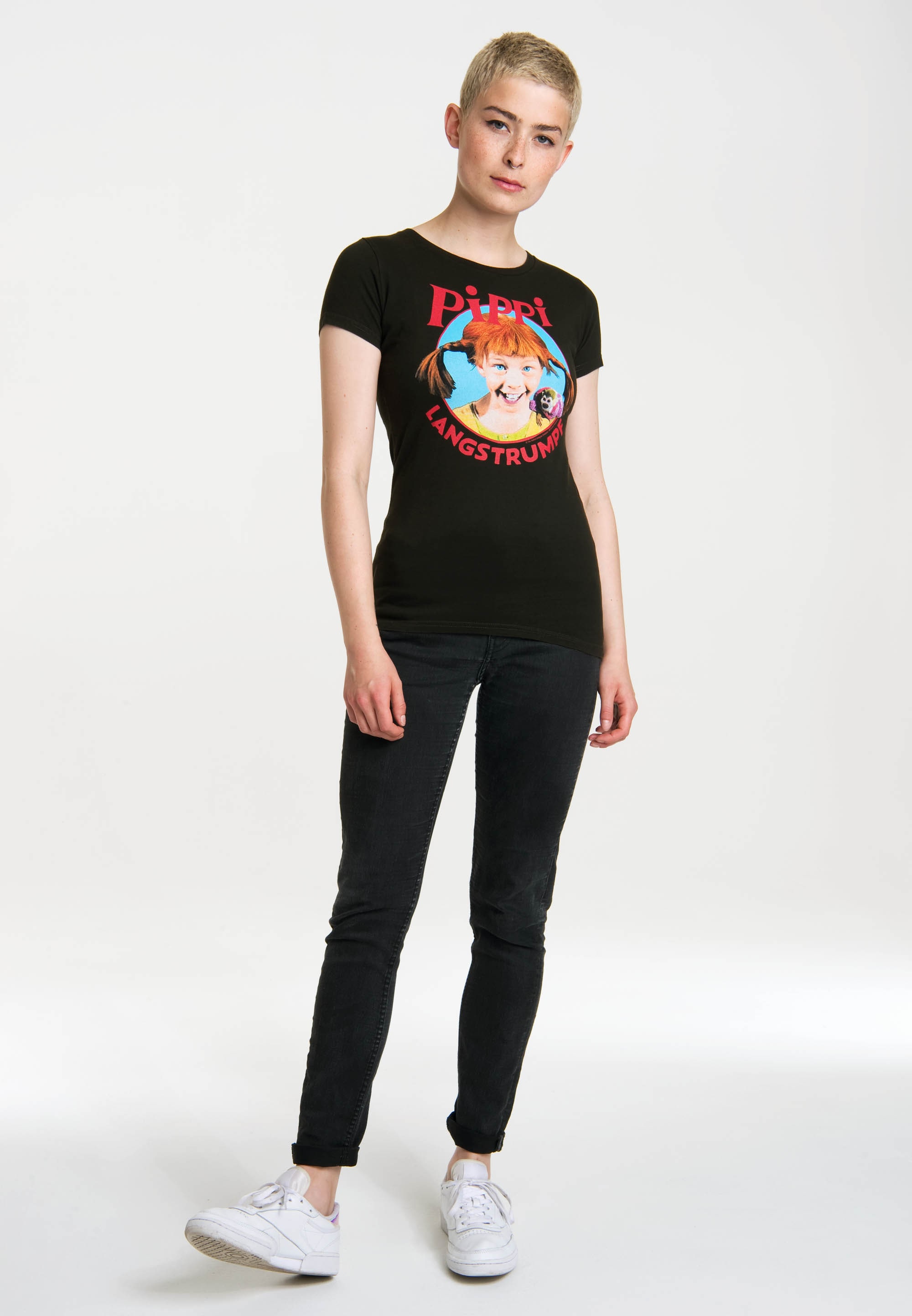 LOGOSHIRT T-Shirt "Pippi Langstrumpf", mit buntem Frontprint günstig online kaufen