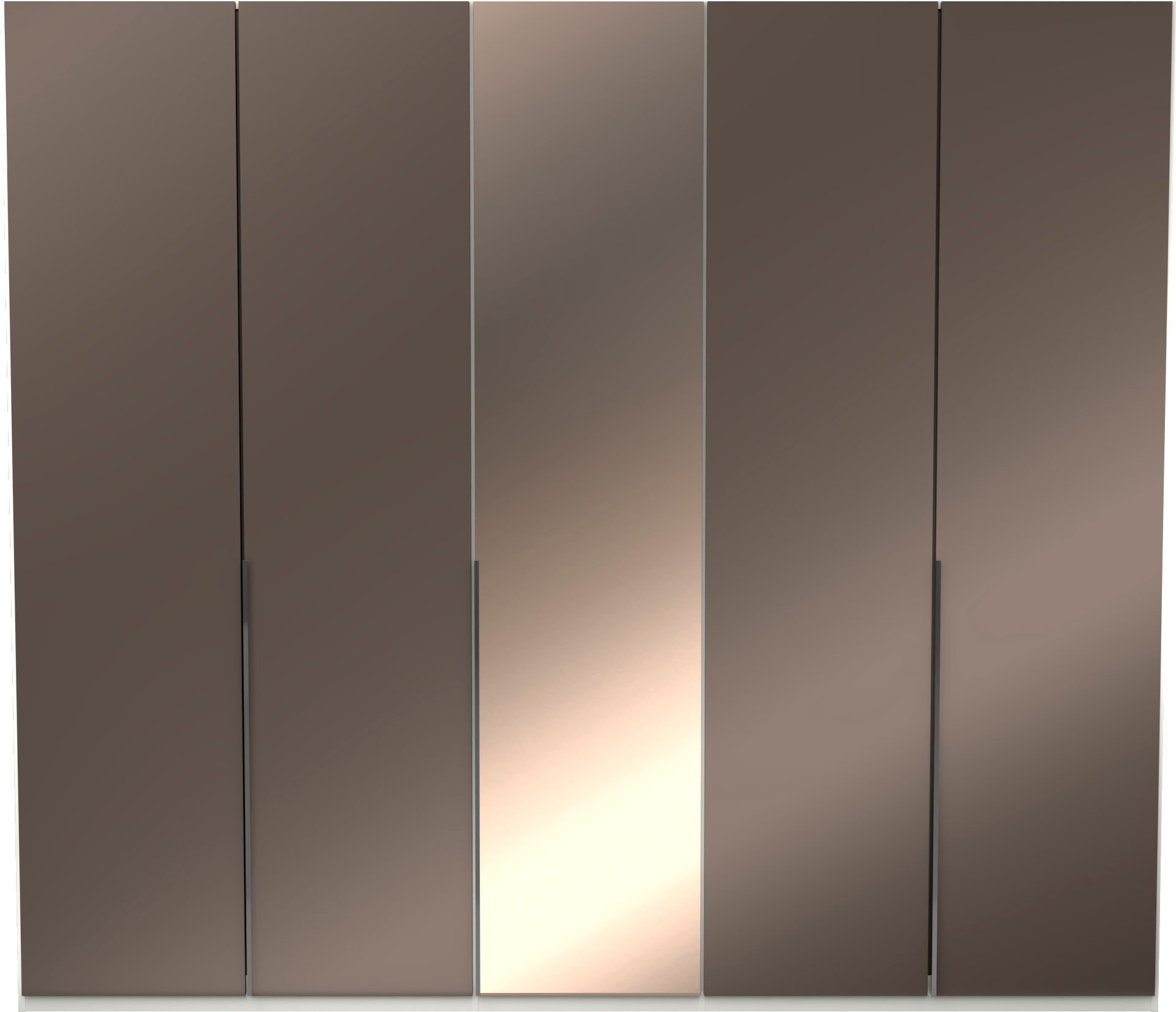 Thumbnail - Musterring Kleiderschrank "San Diego, Kleiderschrank, Schrank, Garderobe, mit Spiegel" weiß, Türen gedämpft,2 Höhen, meh...