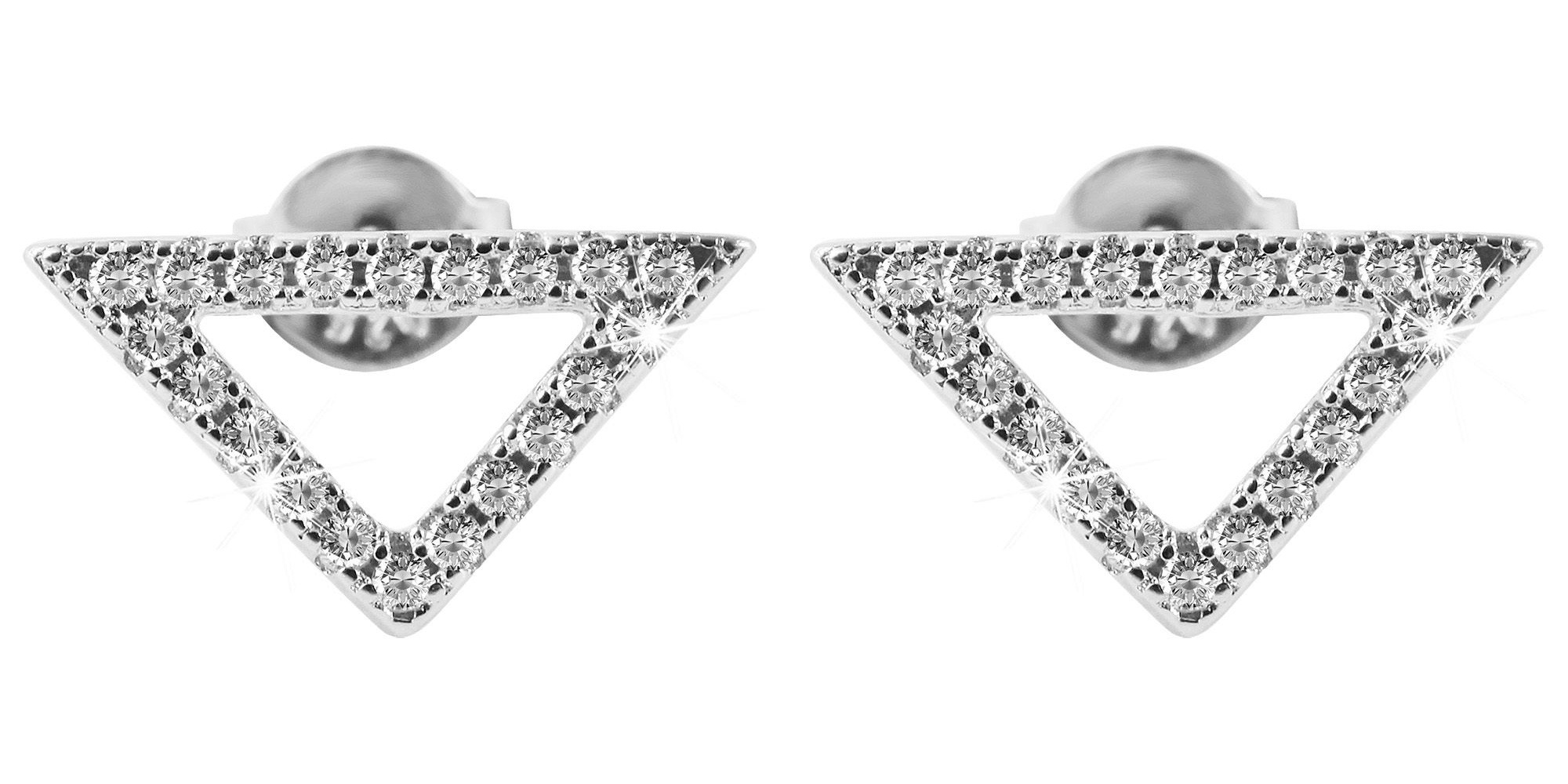 Adelia´s Paar Ohrhänger "Damen Ohrringe – Ohrstecker aus 925 Silber mit Zir günstig online kaufen