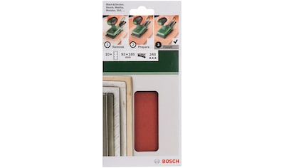 Bosch Home & Garden Schleifpapier »10tlg. Schleifblatt-Set für Schwingschleifer« kaufen