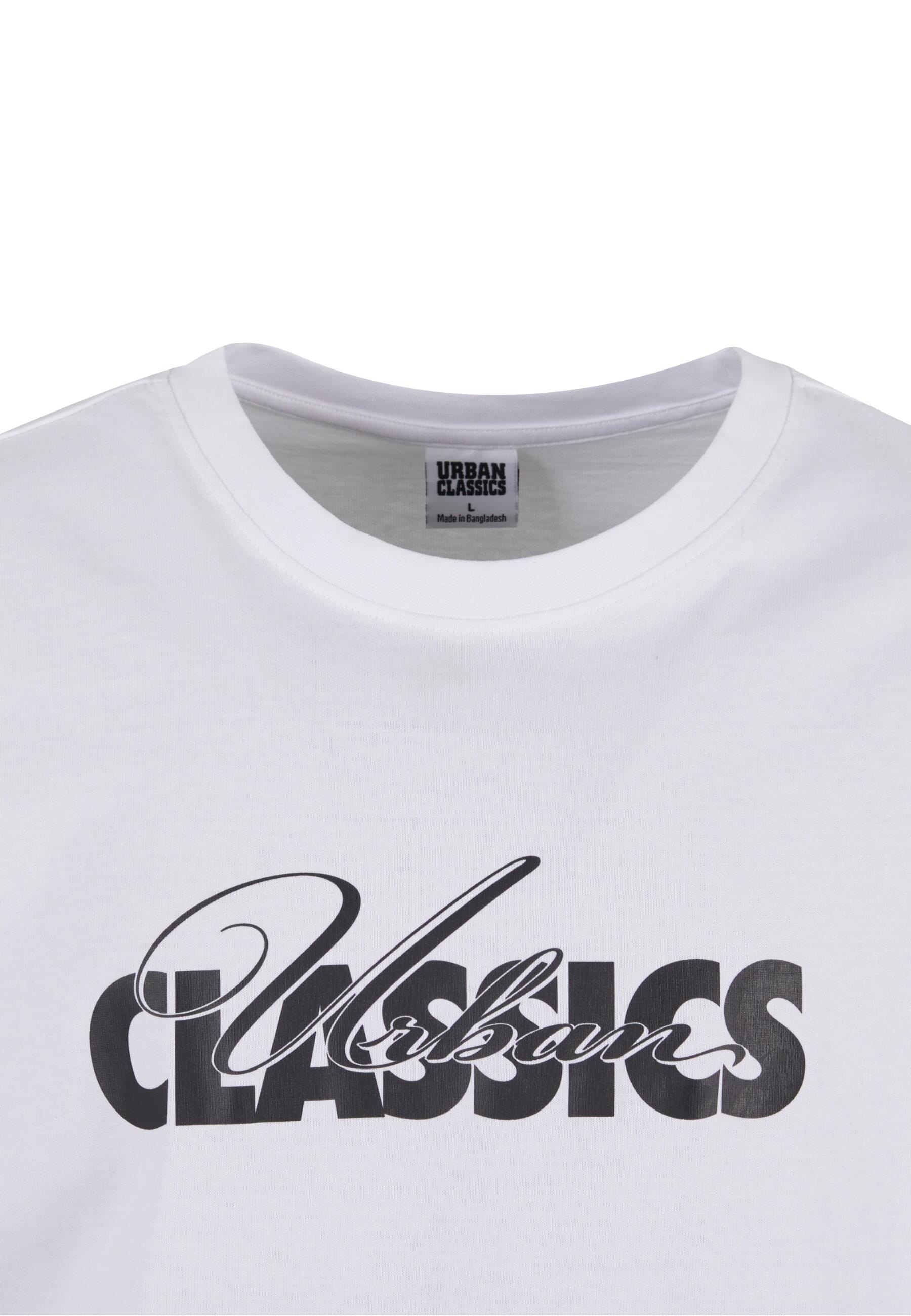 URBAN CLASSICS T-Shirt »Urban Classics UC Cursive Bold Logo Heavy Oversized Tee«, (1 tlg.)