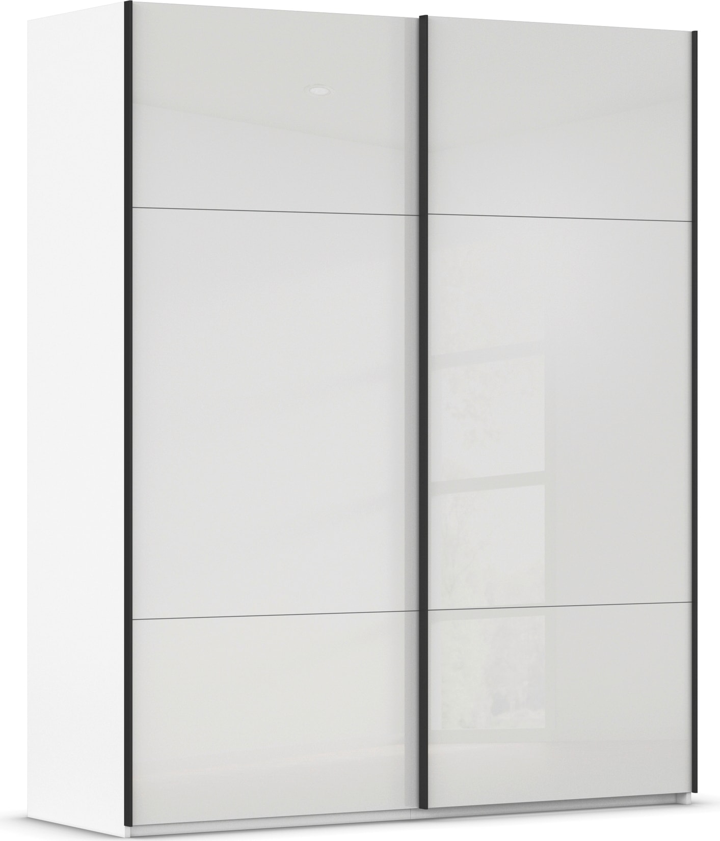 rauch Schwebetürenschrank "Kleiderschrank Schrank Garderobe Schlafzimmerschrank CONTIDO" 3 verschiedene Ausstattungen BASIC/CLASSIC/PREMIUM, aus hochwertigem Material in 6 Breiten 2 Griff-Farben MADE IN GERMANY