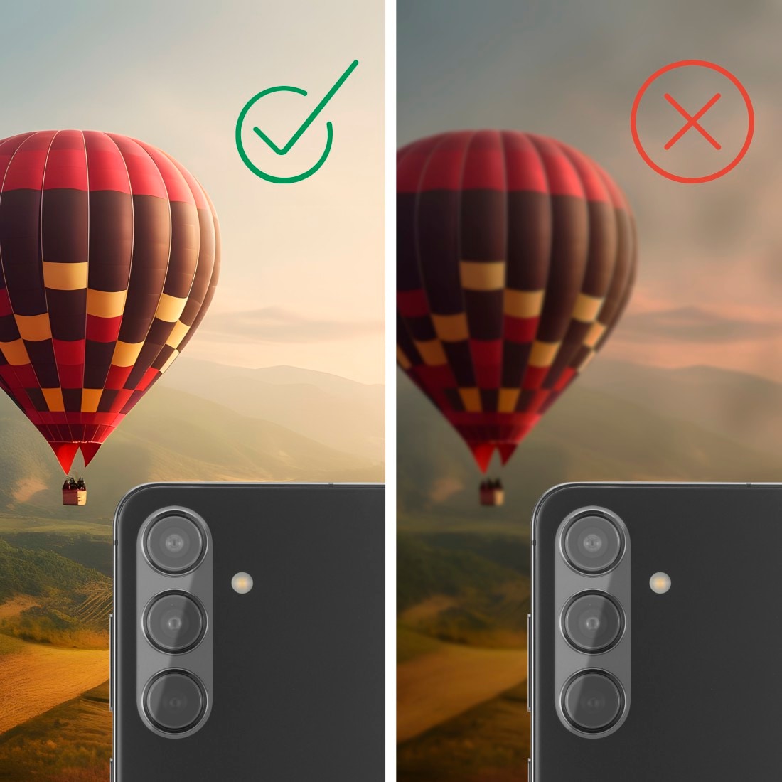 Hama Kameraschutzglas »Kameraschutz "Cam Protect" für Samsung Galaxy S25+«, für Samsung Galaxy S25+, stoßfest