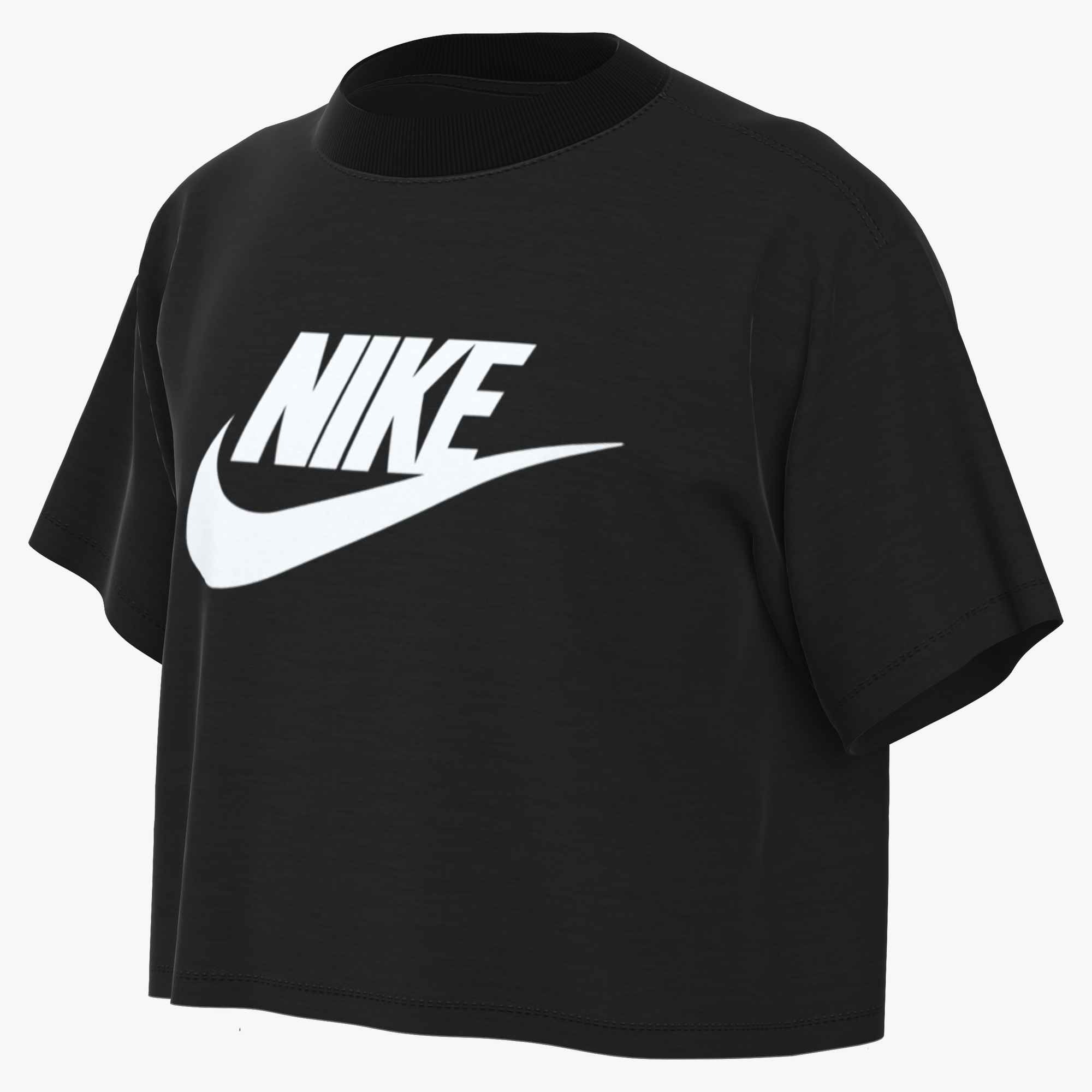 Nike Sportswear Laufshirt »Nike Sportswear Big Kids' (Girls') Cropped T-Shirt« für Teens, mit Rundhalsausschnitt, normale Länge, aus Baumwolle