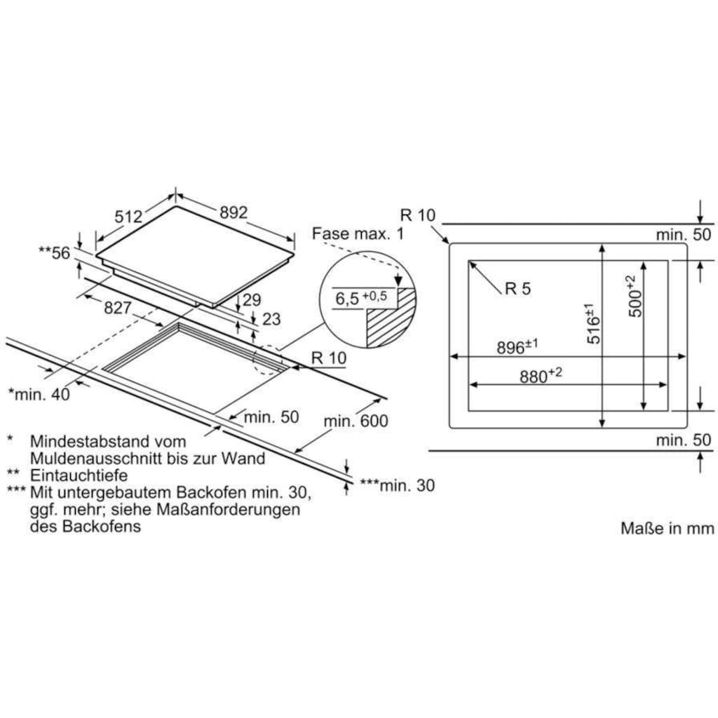 NEFF Induktions-Kochfeld von SCHOTT CERAN® »T59PT60X0«, T59PT60X0