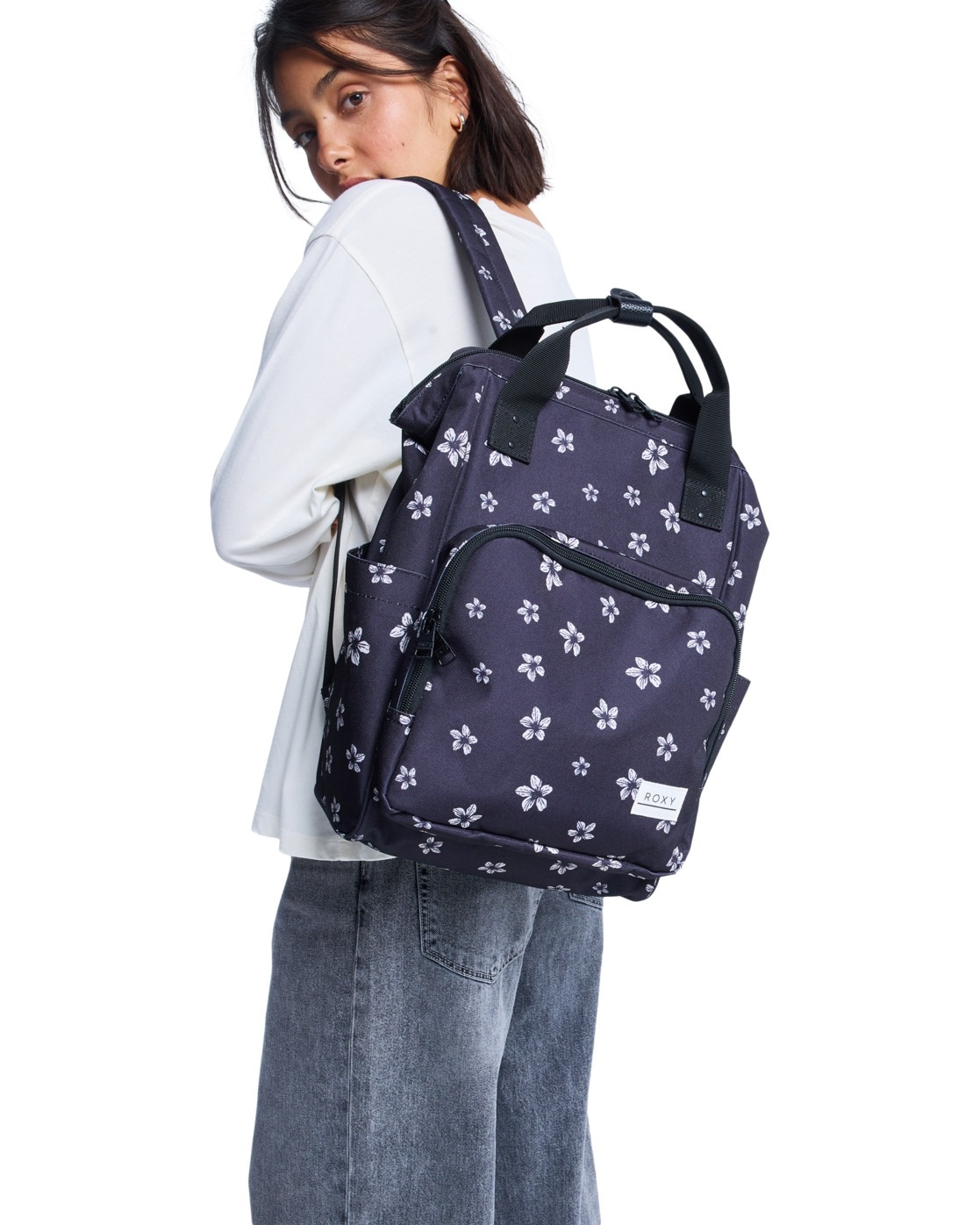 ROXY Damen Tagesrucksack "Swifty", grau, Polyester, Rucksäcke