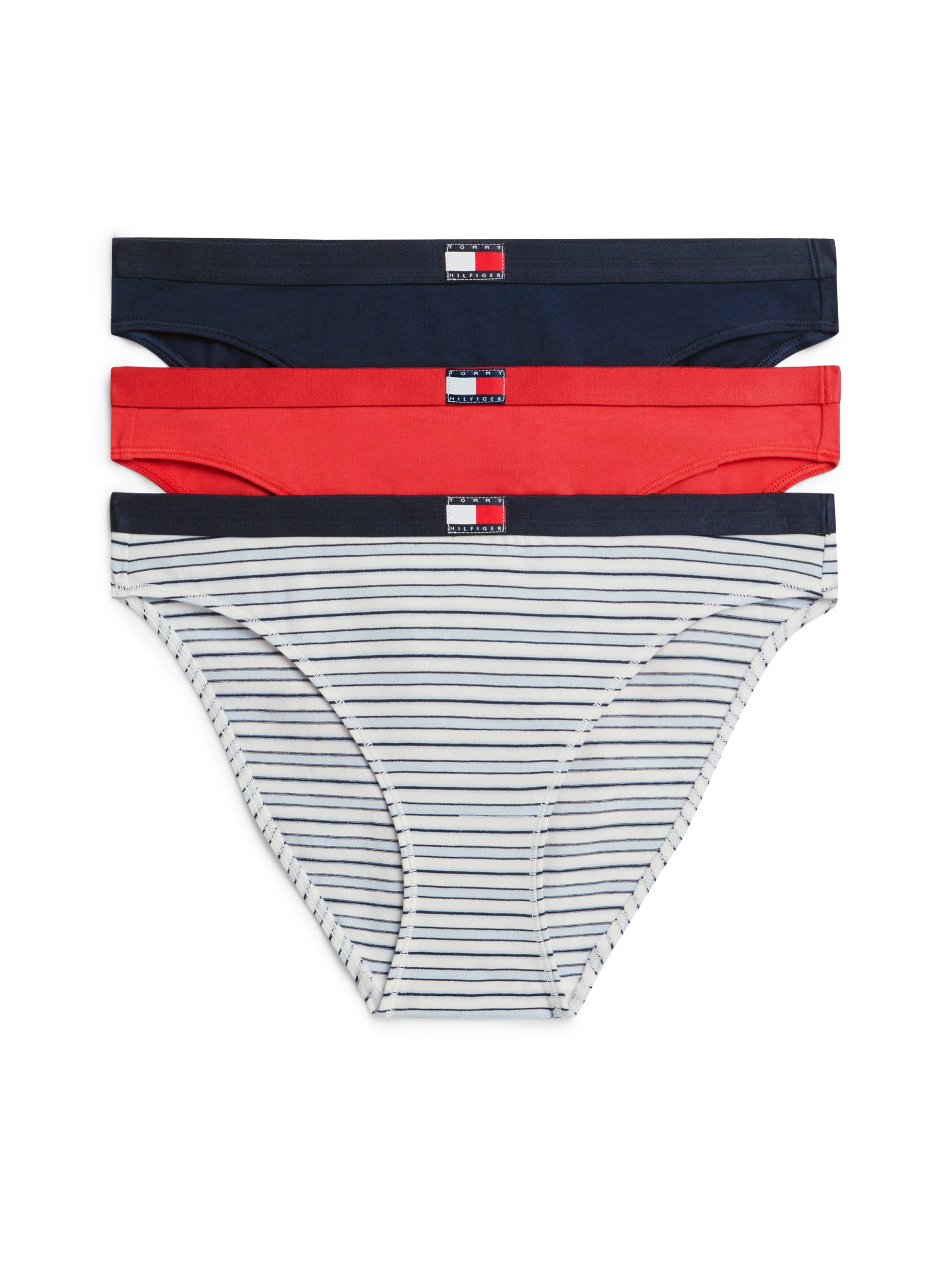 Tommy Hilfiger Underwear Slip "3 PACK BIKINI (EXT.SIZES)" Packung, 3 Stk. Logo am Bund, aus Baumwoll-Stretch