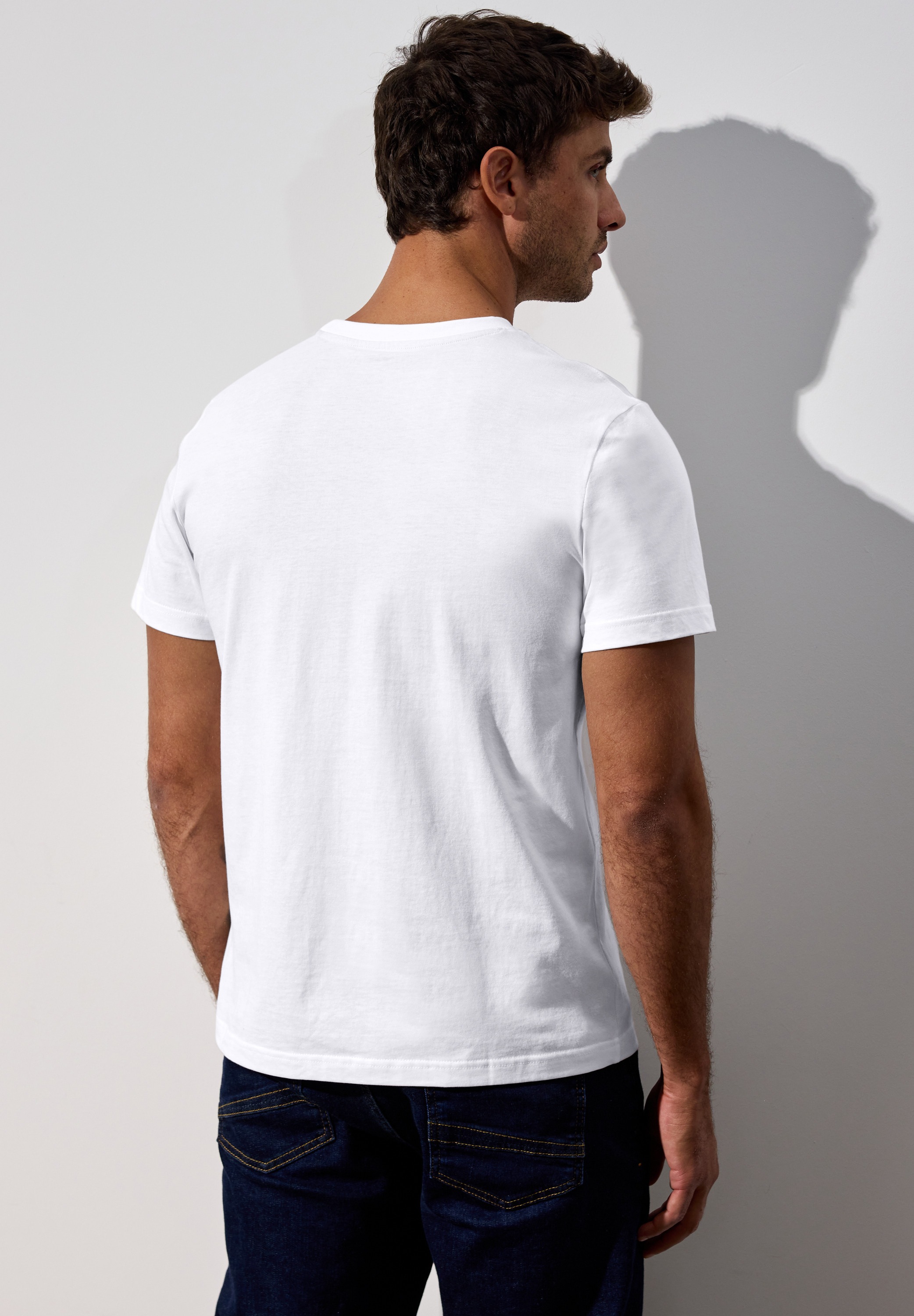 STREET ONE MEN T-Shirt, aus reiner Baumwolle