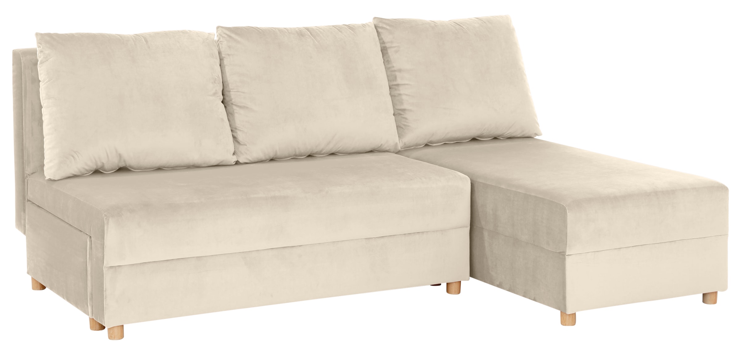 INOSIGN Ecksofa »Mick L-Form«, Longchair links/rechts montierbar, wahlweise mit Bettfunktion