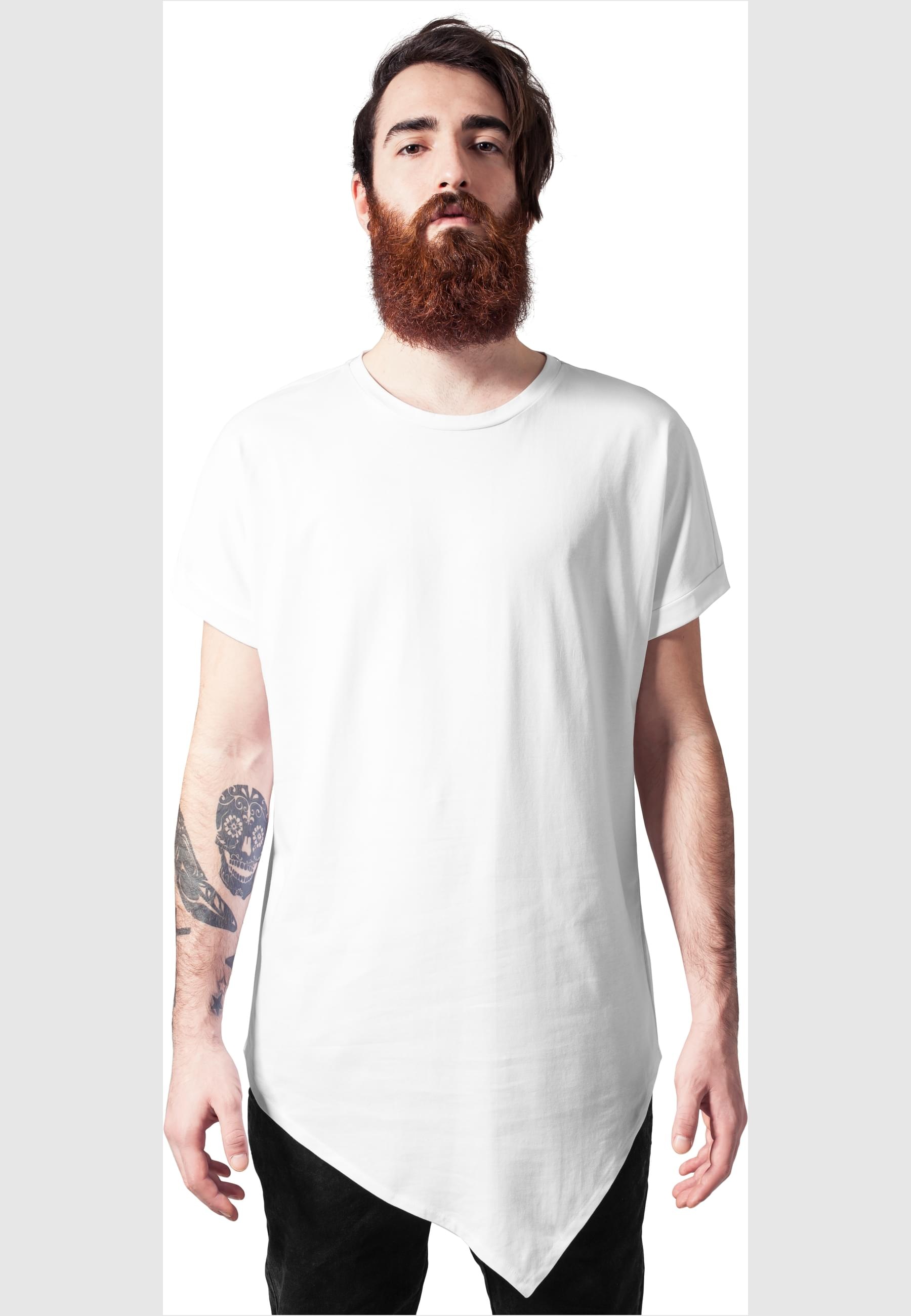 URBAN CLASSICS Langarmshirt »Urban Classics Herren Asymetric Long Tee«, (1 tlg.)