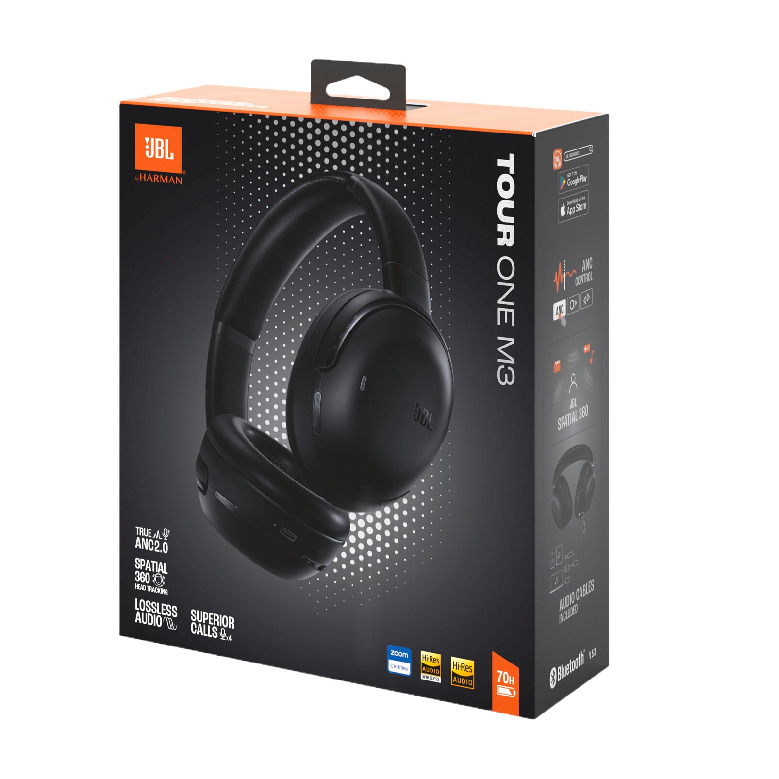 JBL Open-Ear-Kopfhörer »TOUR ONE M3«, A2DP Bluetooth, Active Noise Cancelling (ANC)-Freisprechfunktion
