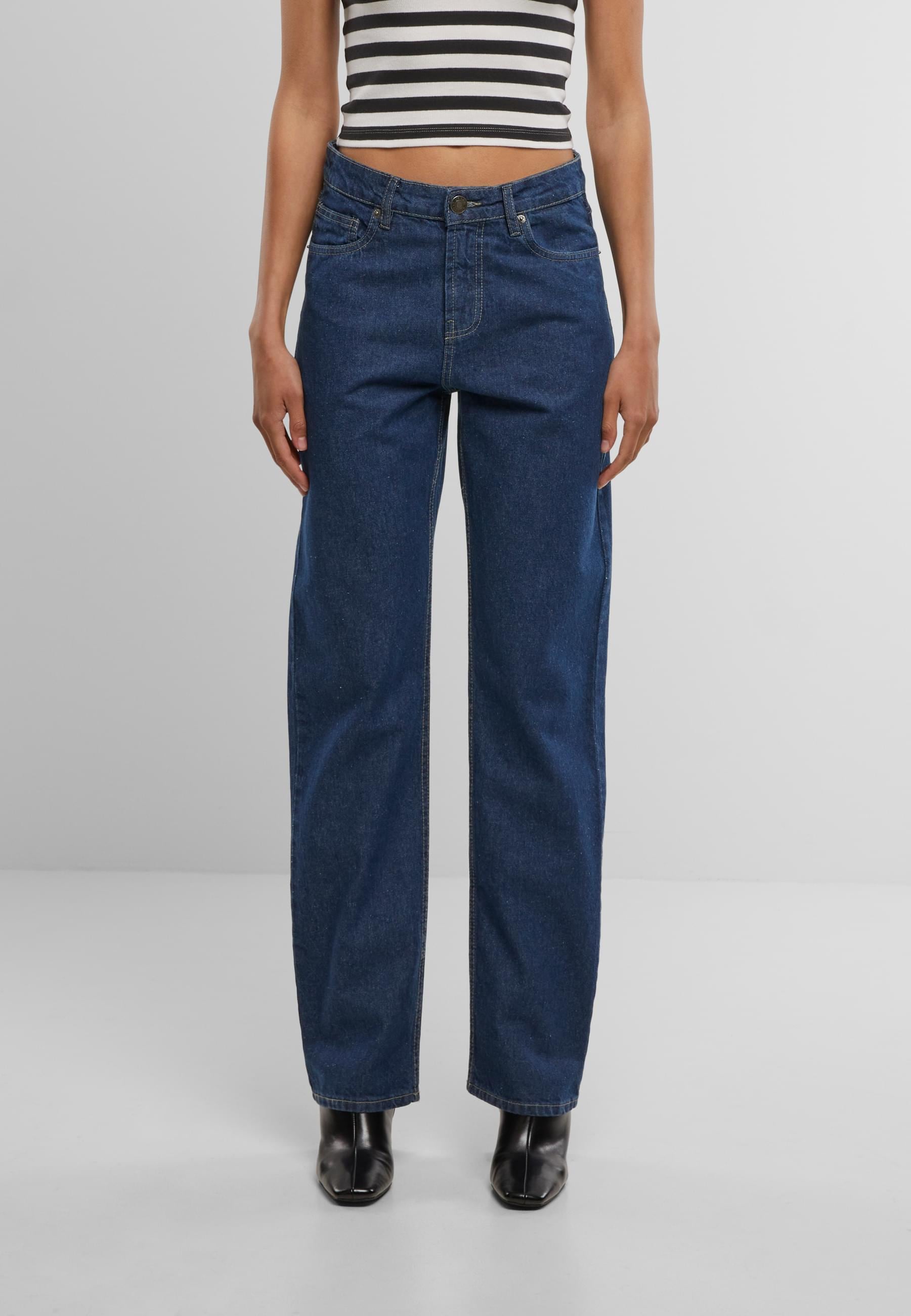 URBAN CLASSICS Bequeme Jeans »Urban Classics Ladies Straight Fit Denim«