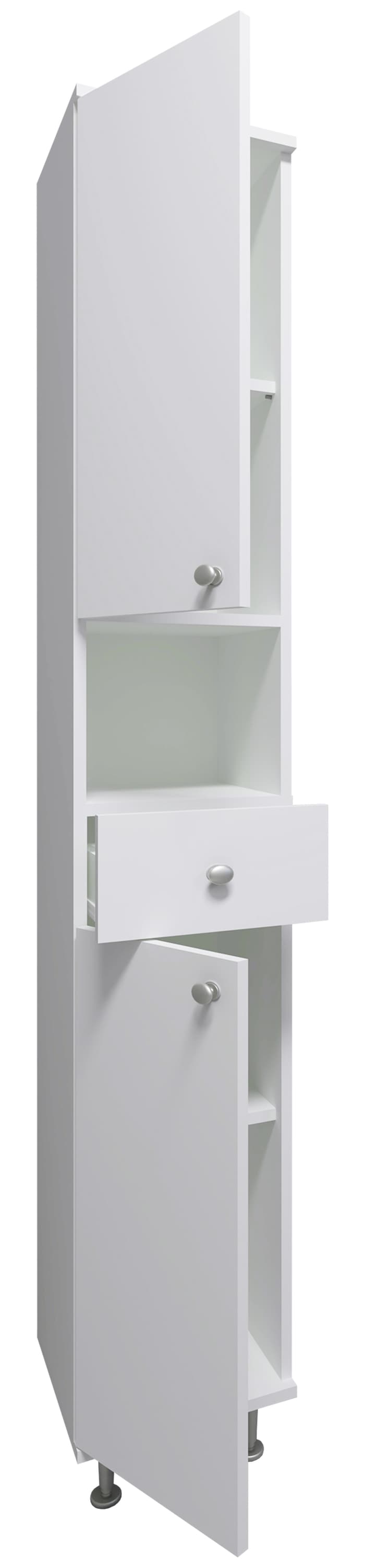 VCM Hochschrank »Badmöbel Hochschrank Badschrank Schublade Nilosi«