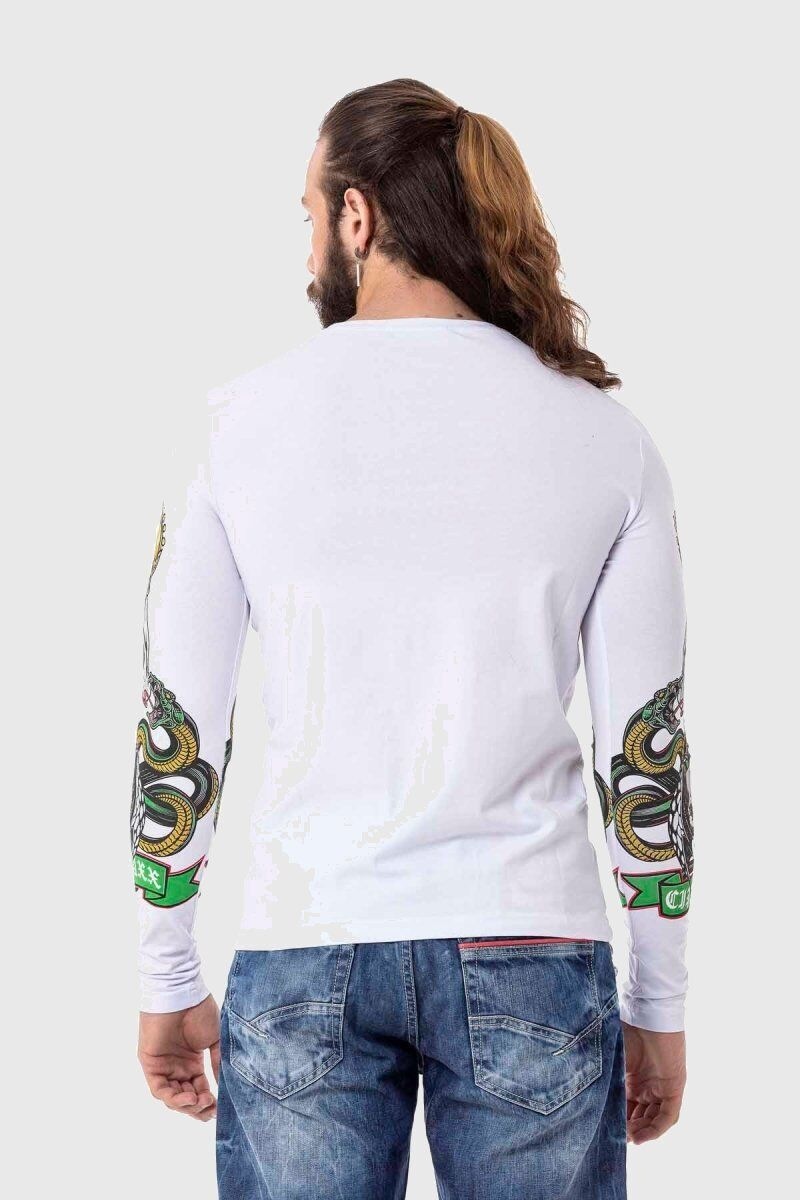 Cipo & Baxx T-Shirt »Sweatshirts«, mit coolem Front-Print