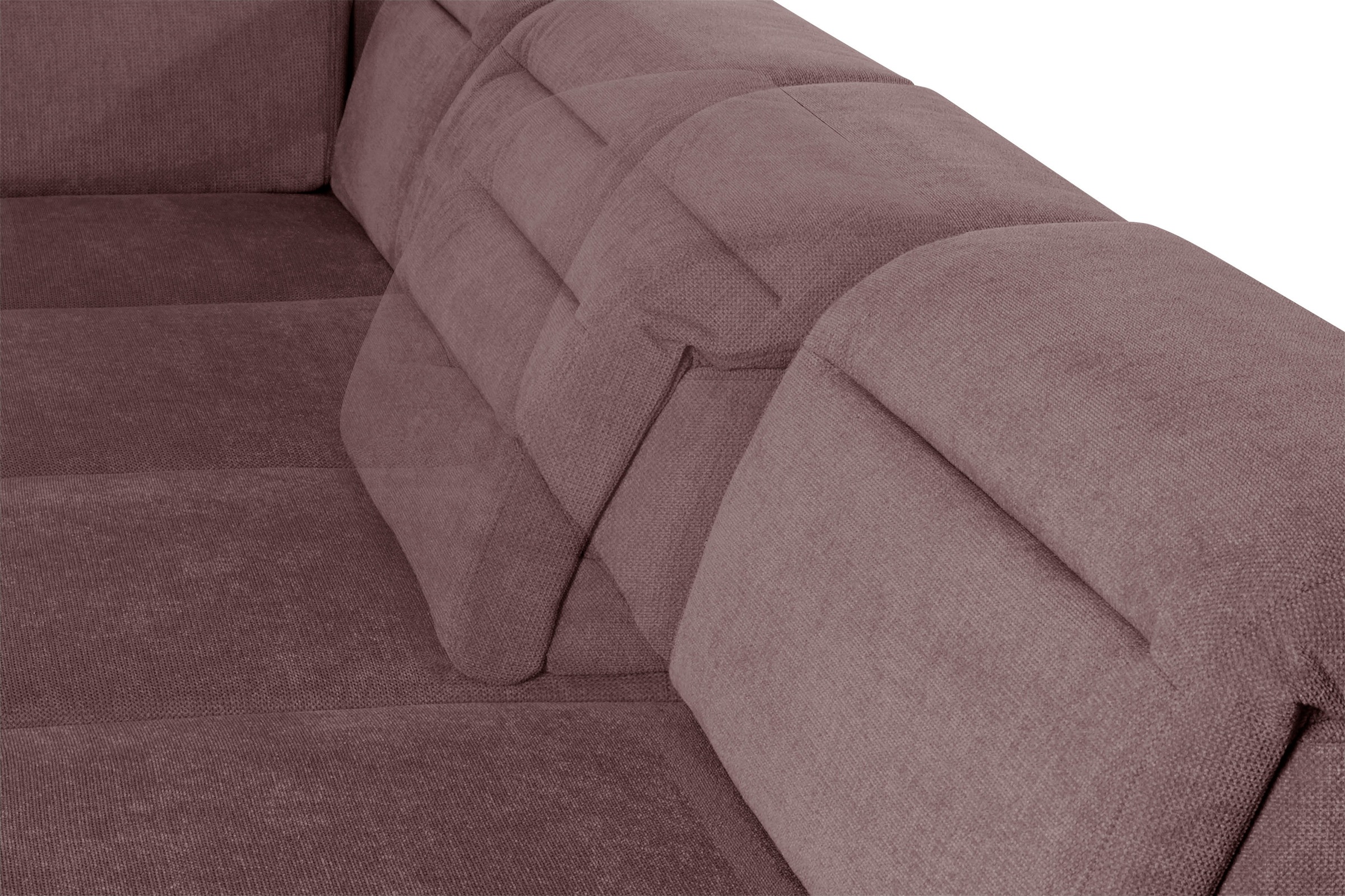 sit&more Wohnlandschaft »Percy U-Form«, 15 cm Fußhöhe, Sitztiefenverstellung, wahlweise in 2 Fußfarben