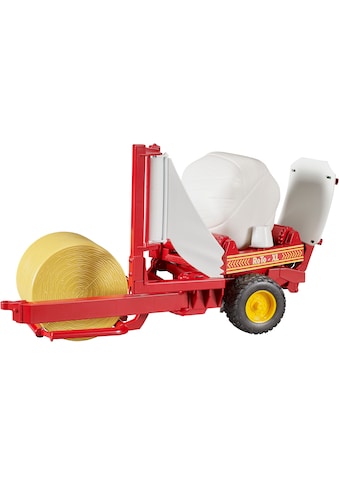Spielzeug-Landmaschine »Ballenwickler 38 cm mit Rundballen ocker/weiss (02122)«