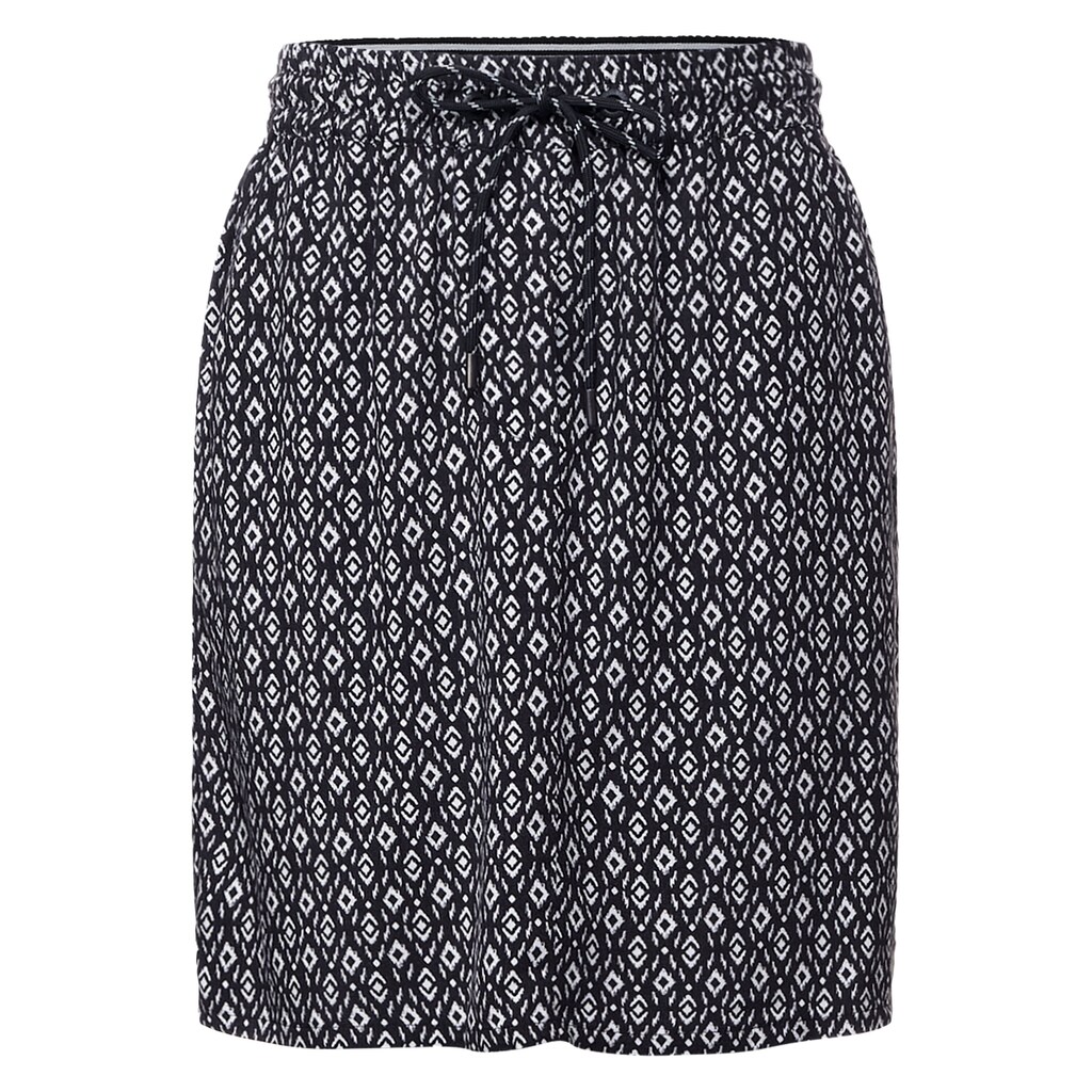 Damenmode Röcke Cecil Minirock, mit Minimal Muster grau Damenmode Röcke Cecil Minirock, mit Minimal Muster grau