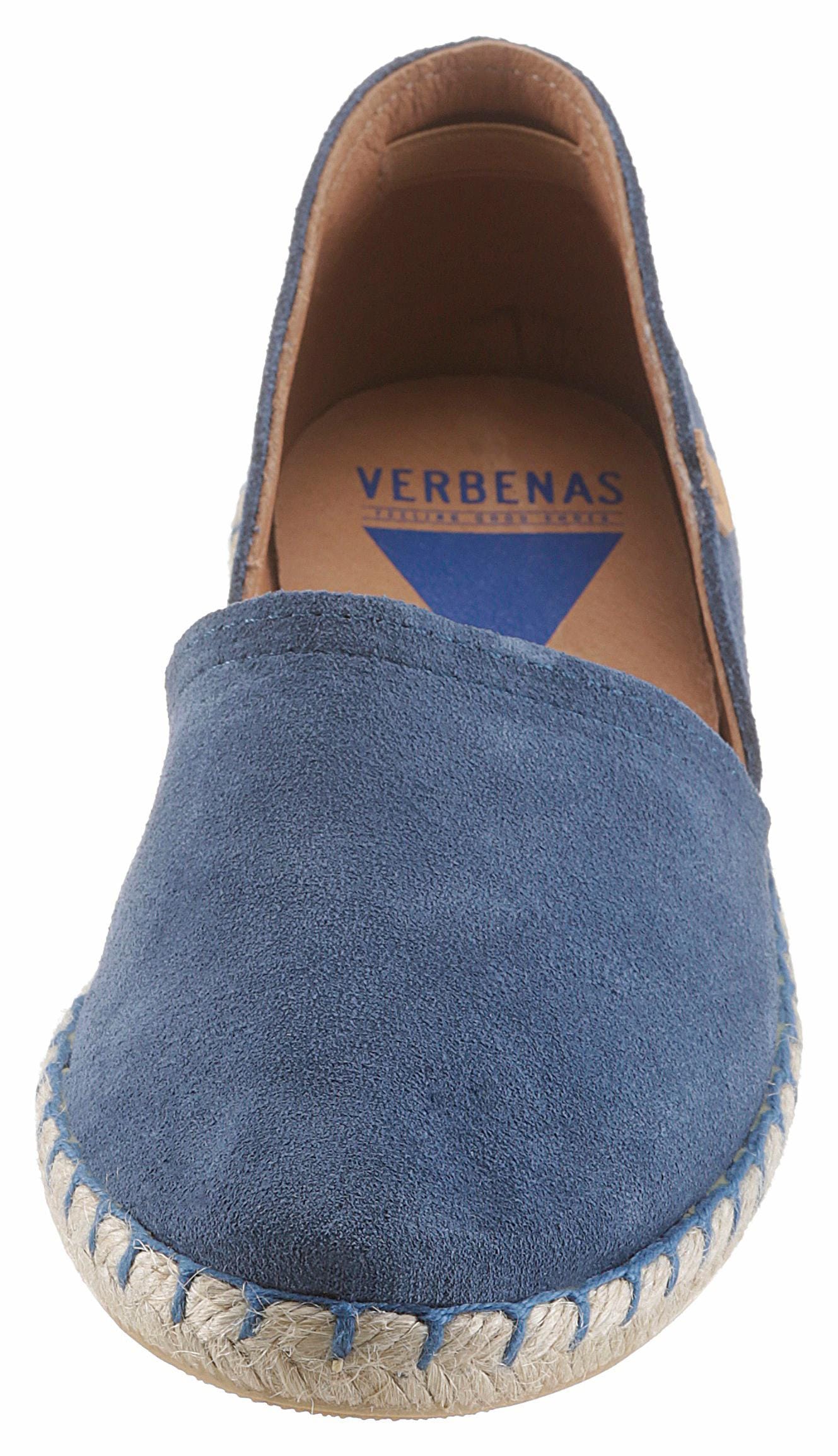 VERBENAS Espadrille »CARMEN SERRAJE«, Schlupfschuh, Sommerschuh, Loafer mit typischem Jute-Rahmen