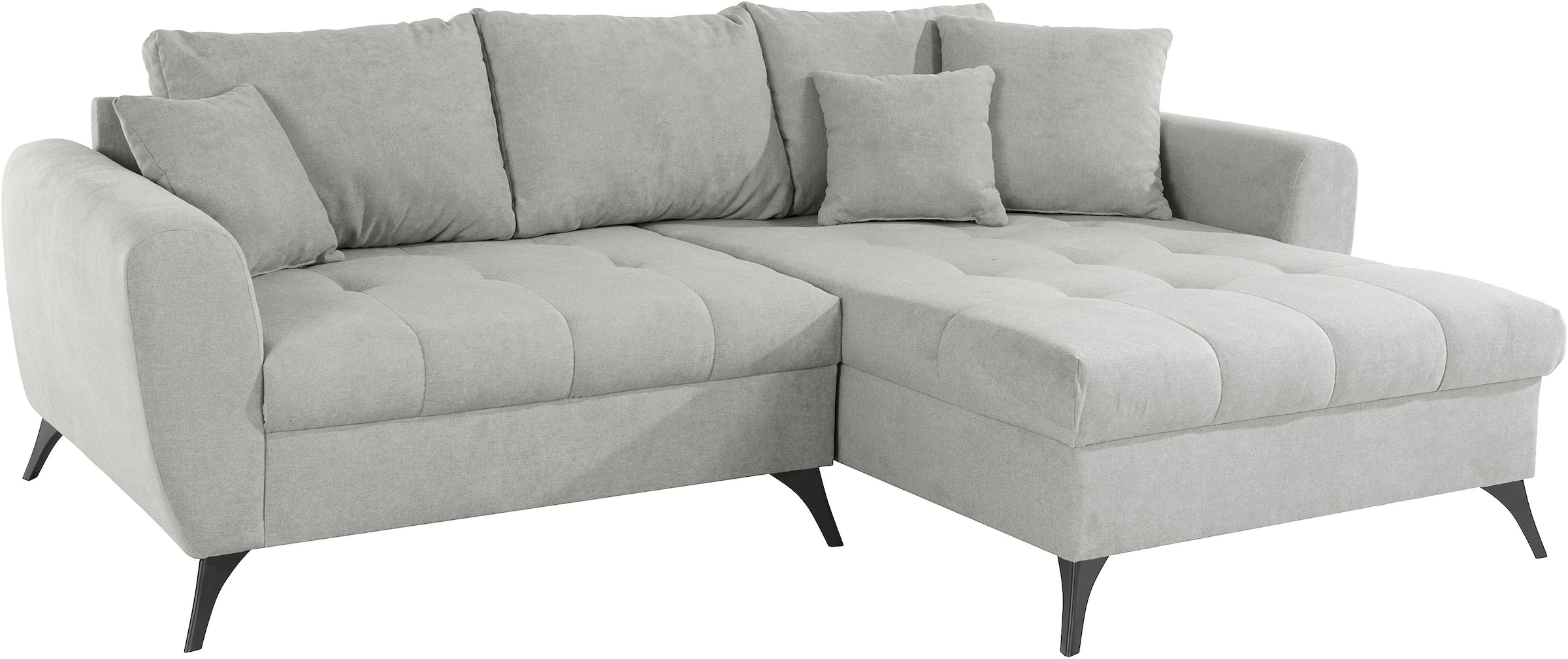 INOSIGN Ecksofa »Lörby L-Form«, Belastbarkeit bis 140kg pro Sitzplatz, auch mit Aqua clean-Bezug