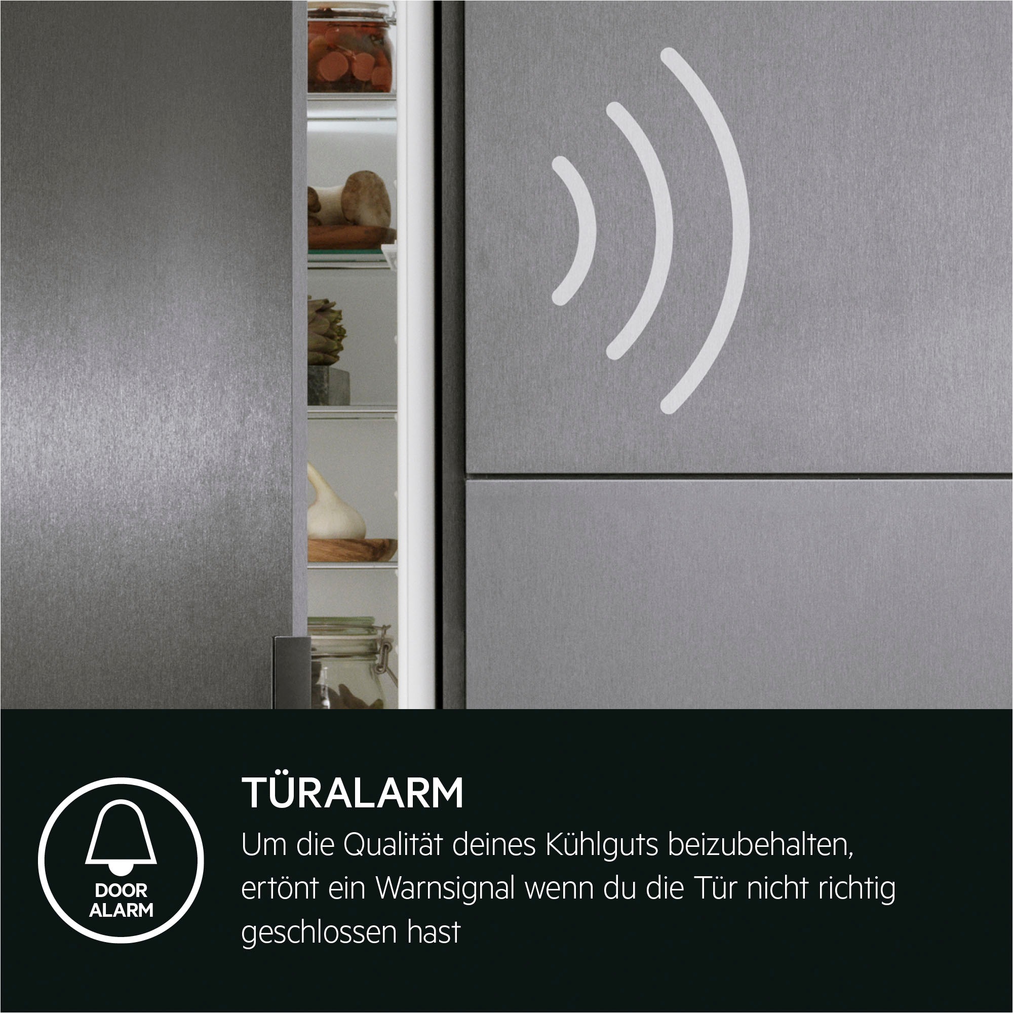 AEG Einbaukühlschrank Serie 5000 »TSK5O88WDF«, 203 L, variable Glasablagen bis zu 25 kg belastbar, Touch, Festtür