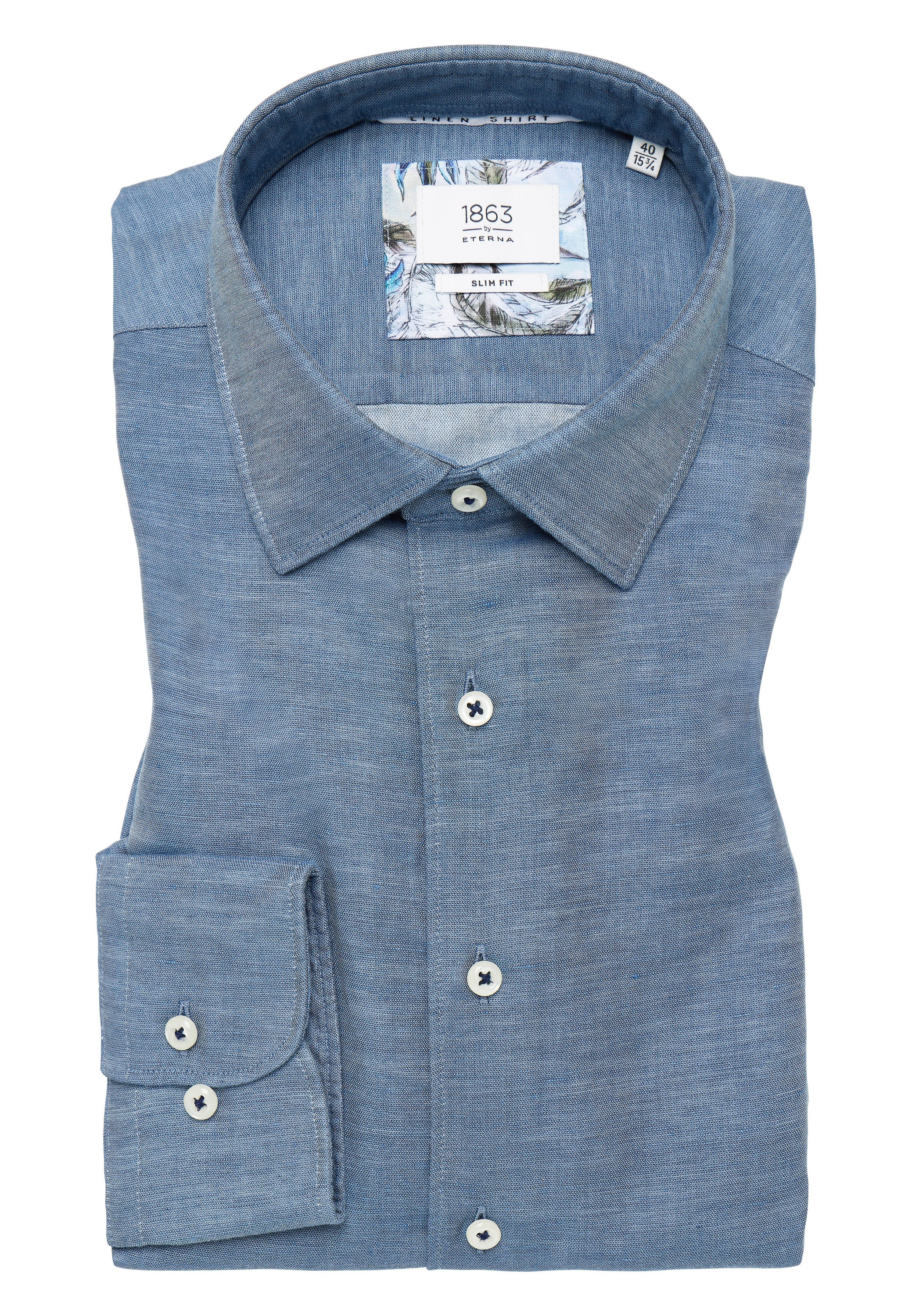 Eterna Langarmhemd »SLIM FIT«, EASY IRON (bügelleicht)