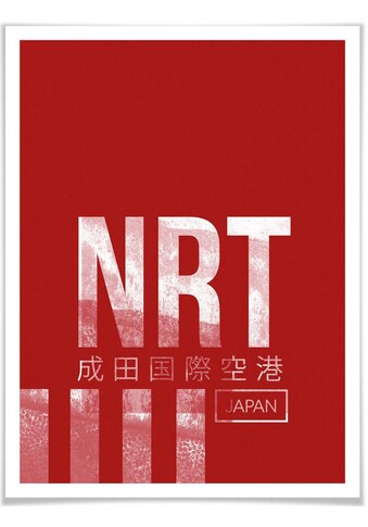 Wall-Art Poster »Wandbild NRT Flughafen Tokyo«, Flughafen, (1 St.), Poster, Wandbild,... kaufen