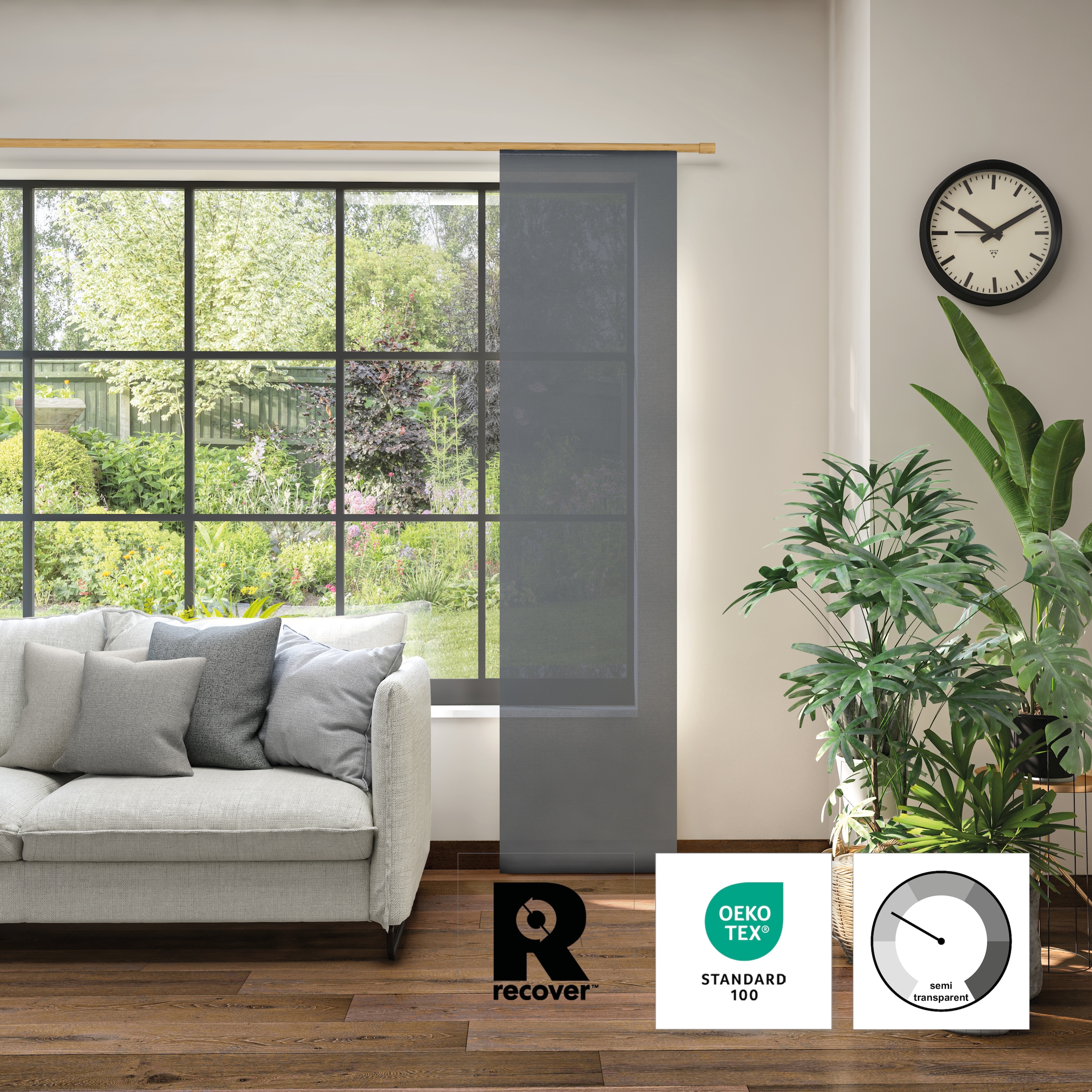 Neutex for you Schiebegardine "Alora Eco" Paneelwagen 1 Stk. tlg. günstig online kaufen