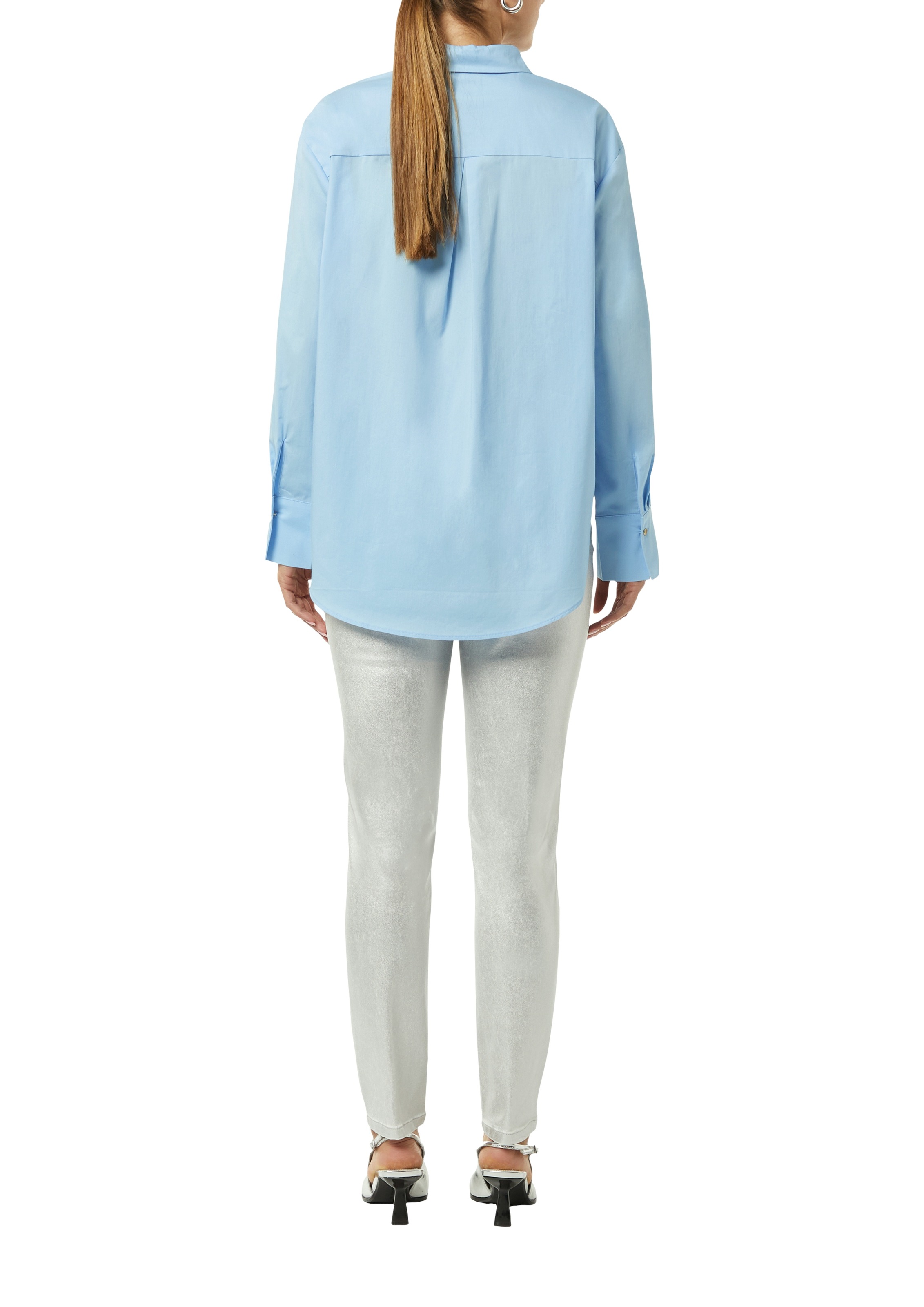 Comma Hemdbluse Oversize, mit Popeline