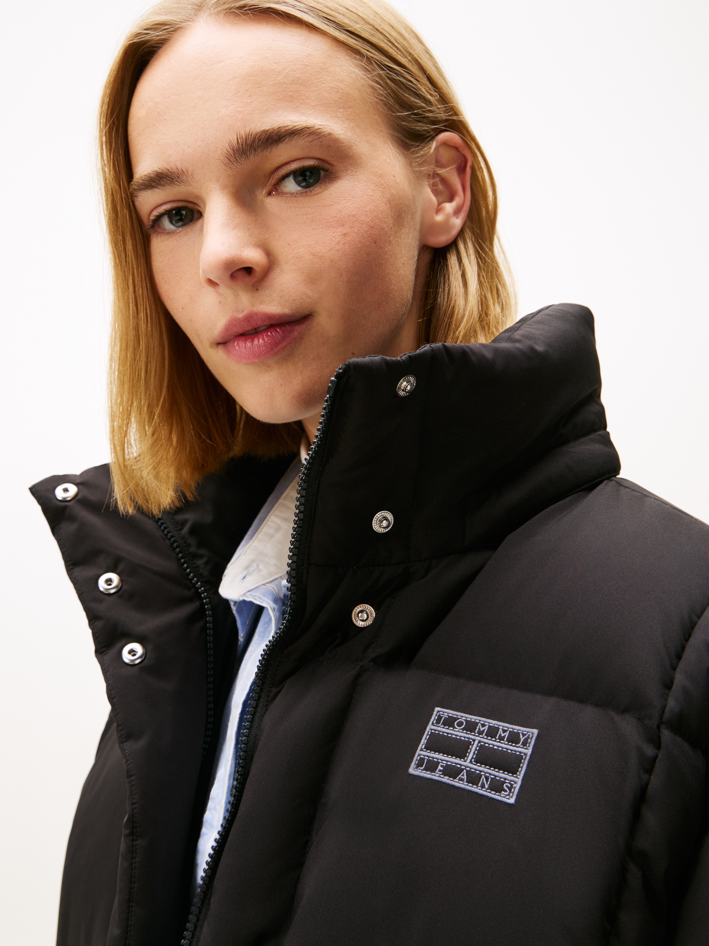 Tommy Jeans Steppjacke »TJW ALASKA GRID DOWN JACKET EXT« mit Kapuze