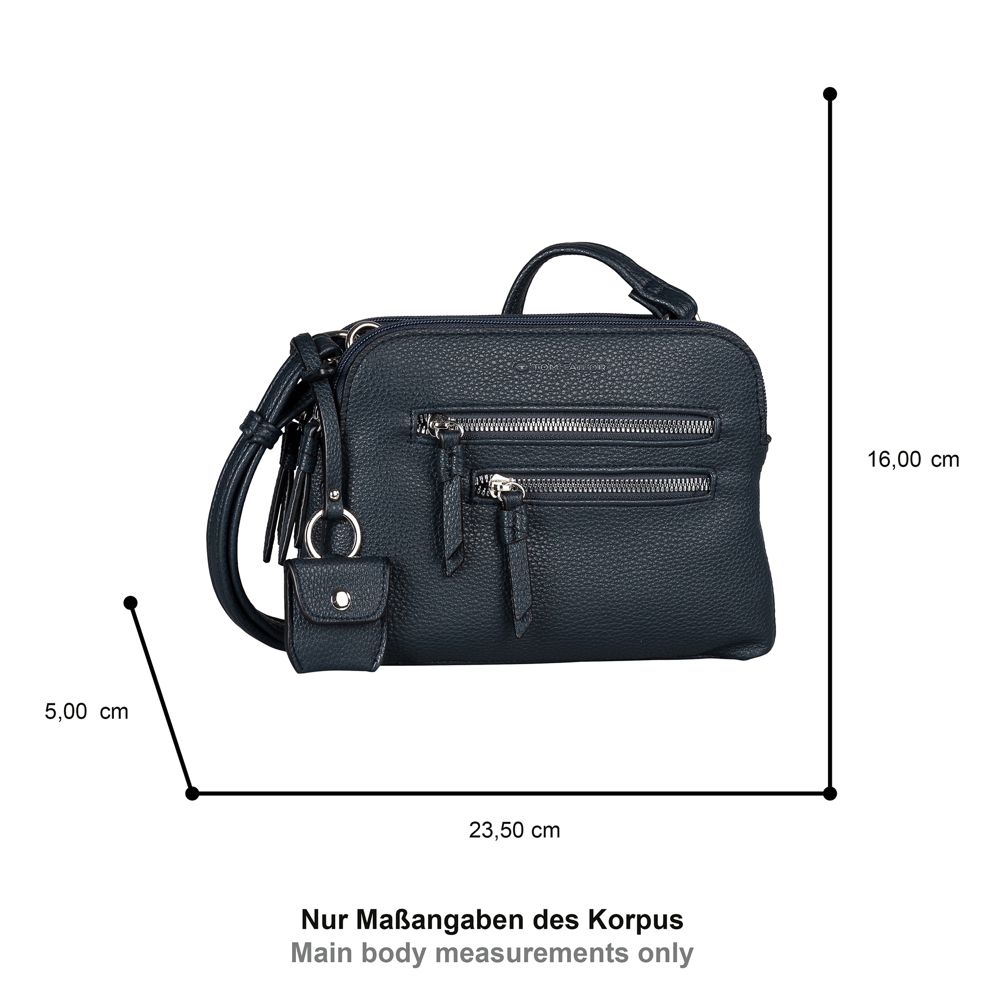 TOM TAILOR Umhängetasche »Winona«, aus weichem Lederimtiat mit praktischen Formaten