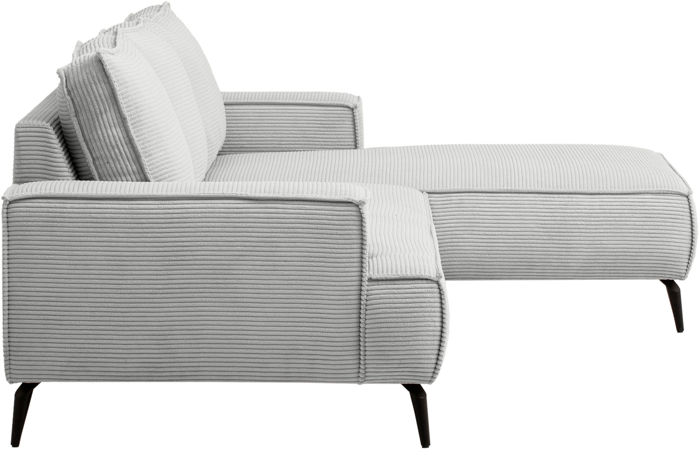 andas Sitzgruppe »TVINNU, Polsterecke L-Form, Schlaffunktion, mit Hocker«, (Set, 2 tlg.), stellbar zum Schlafsofa (Krokodilverbinder)