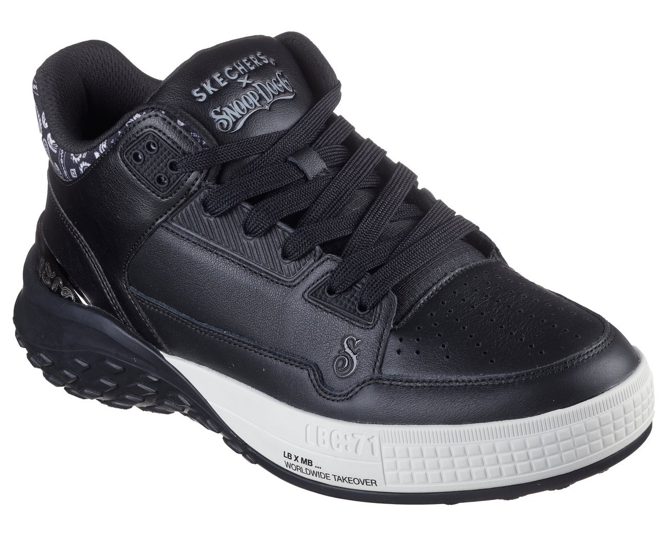 Skechers Sneaker »SIZZLE-SNOOP SIZZLE BUCKETS«, Schnürschuh, Freizeitschuh, MidCut mit...