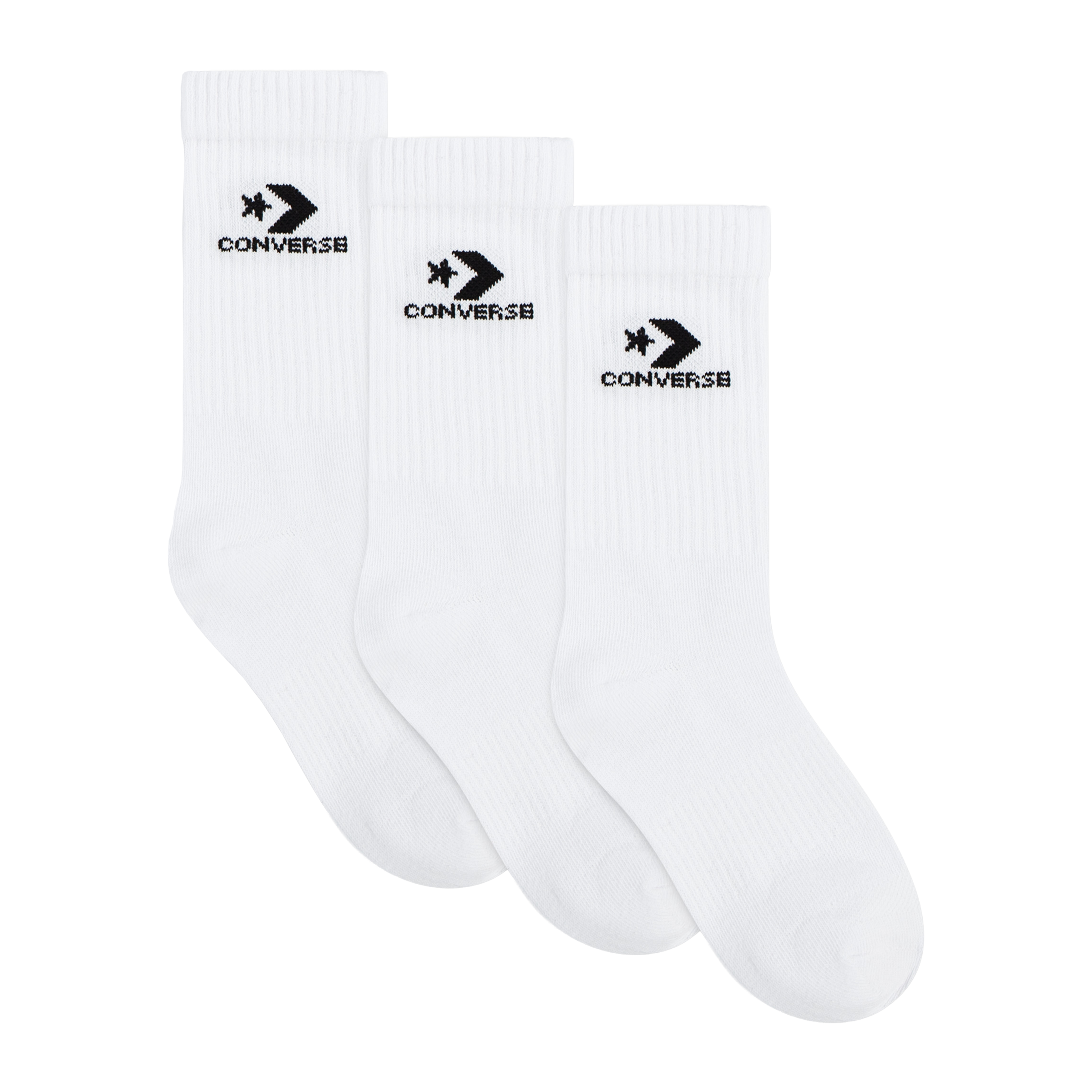 Converse Socken »CHU 3PK LIGHTWEIGHT COTTON CRE« 3 Paar tlg. im 3er-Pack, weiches Strickmaterial, atmungsaktive Zehenpartie