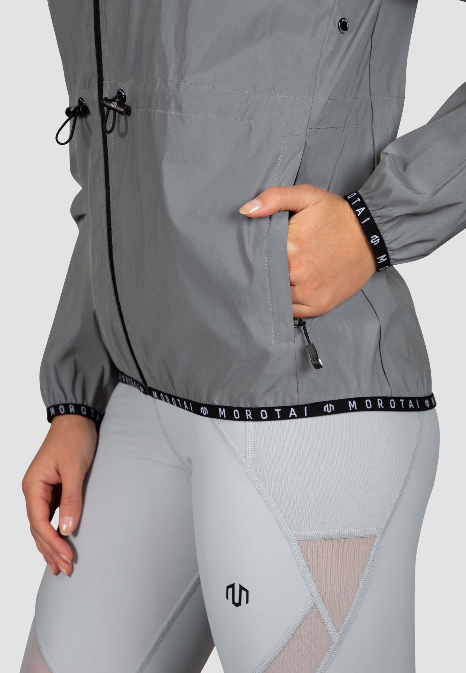 MOROTAI Windbreaker »MOROTAI Damen Morotai Reflective Windbreaker« 1 Stk. tlg. mit Kapuze