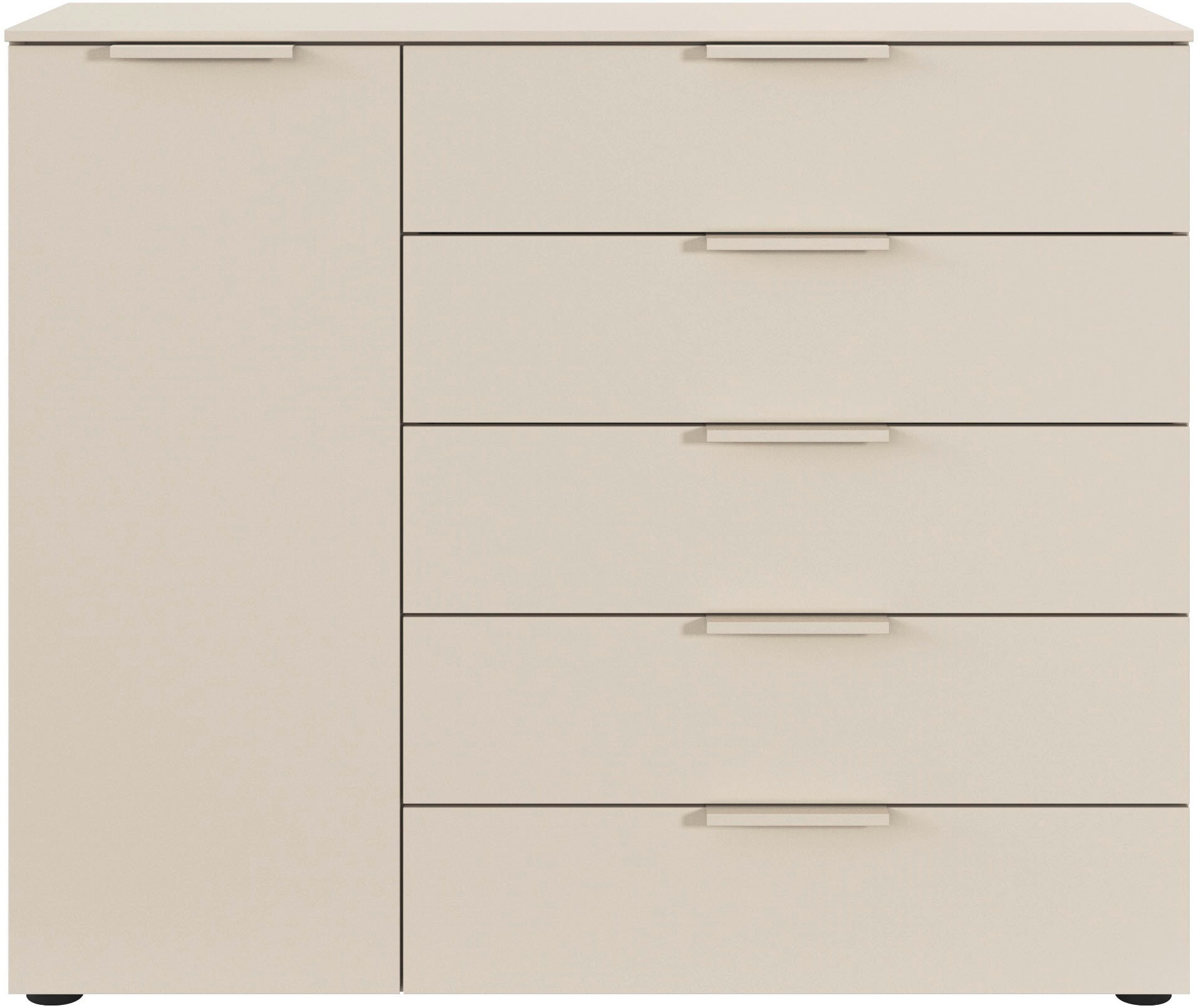 LeGer Home by Lena Gercke Kommode »Kommode Sideboard Schubladen Türenkommode SERINA eleganter Eyecatcher«, mit 5 Schubkästen und 1 Tür sowie Metallgriffen MADE IN GERMANY