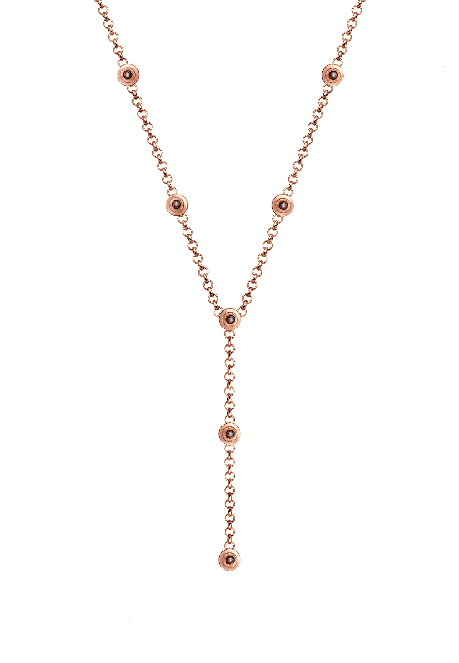 Elli Collierkettchen »Y-Kette 925 Silber, mit Kristallen von Swarovski®«