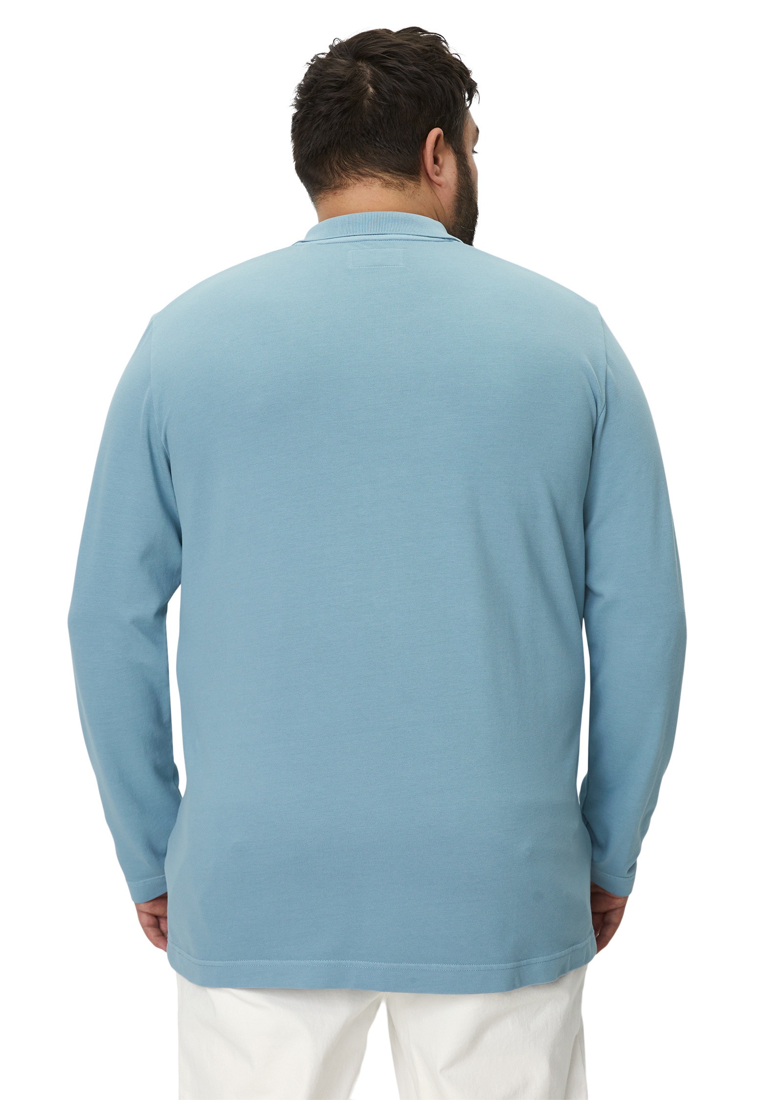 Marc O'Polo Langarm-Poloshirt »aus Bio-Baumwolle mit Elasthan«