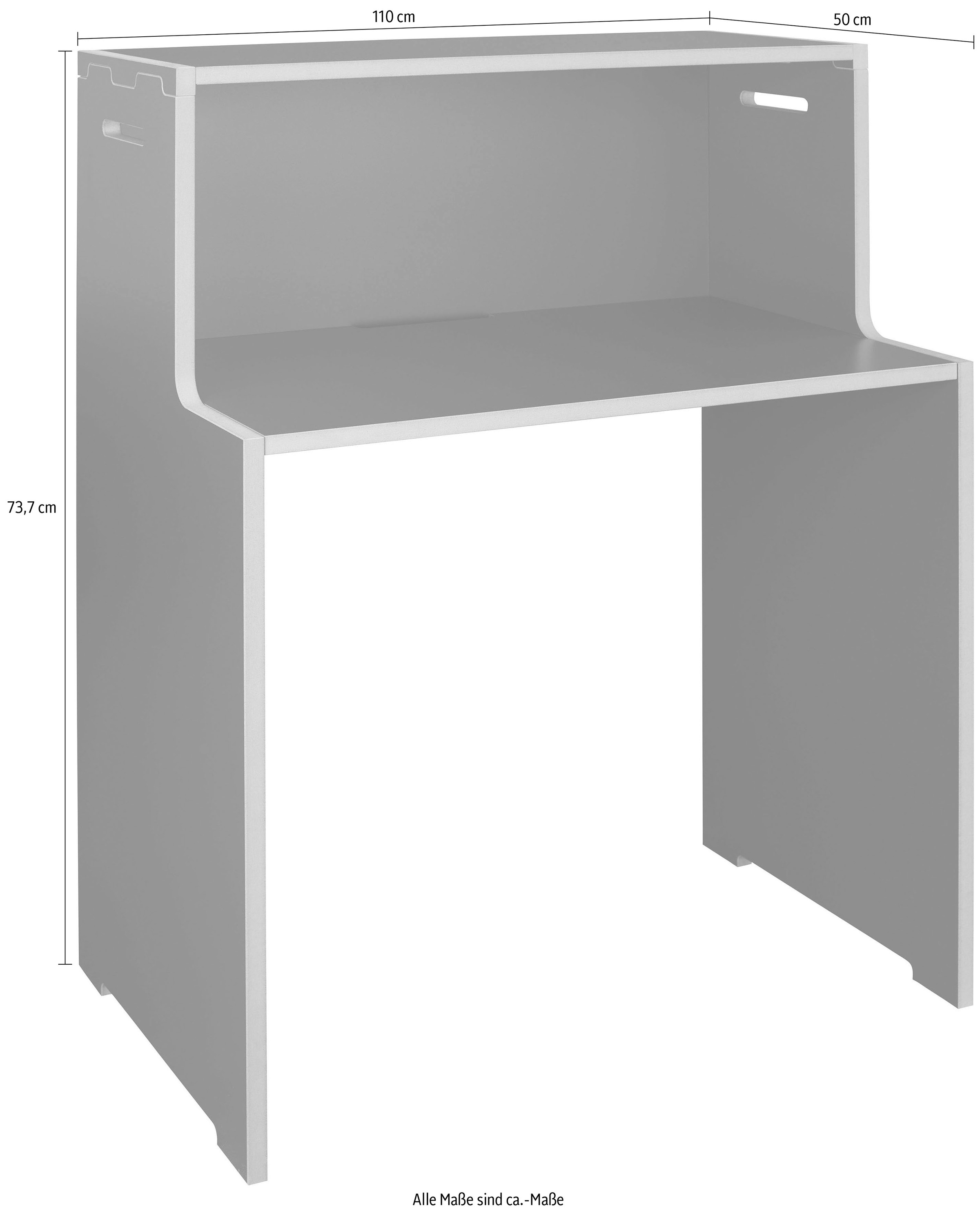 Tojo Sekretär »schreib & deckel Set«, ideal für Homeoffice, in zwei Farben, Breite/Höhe: 76/110 cm