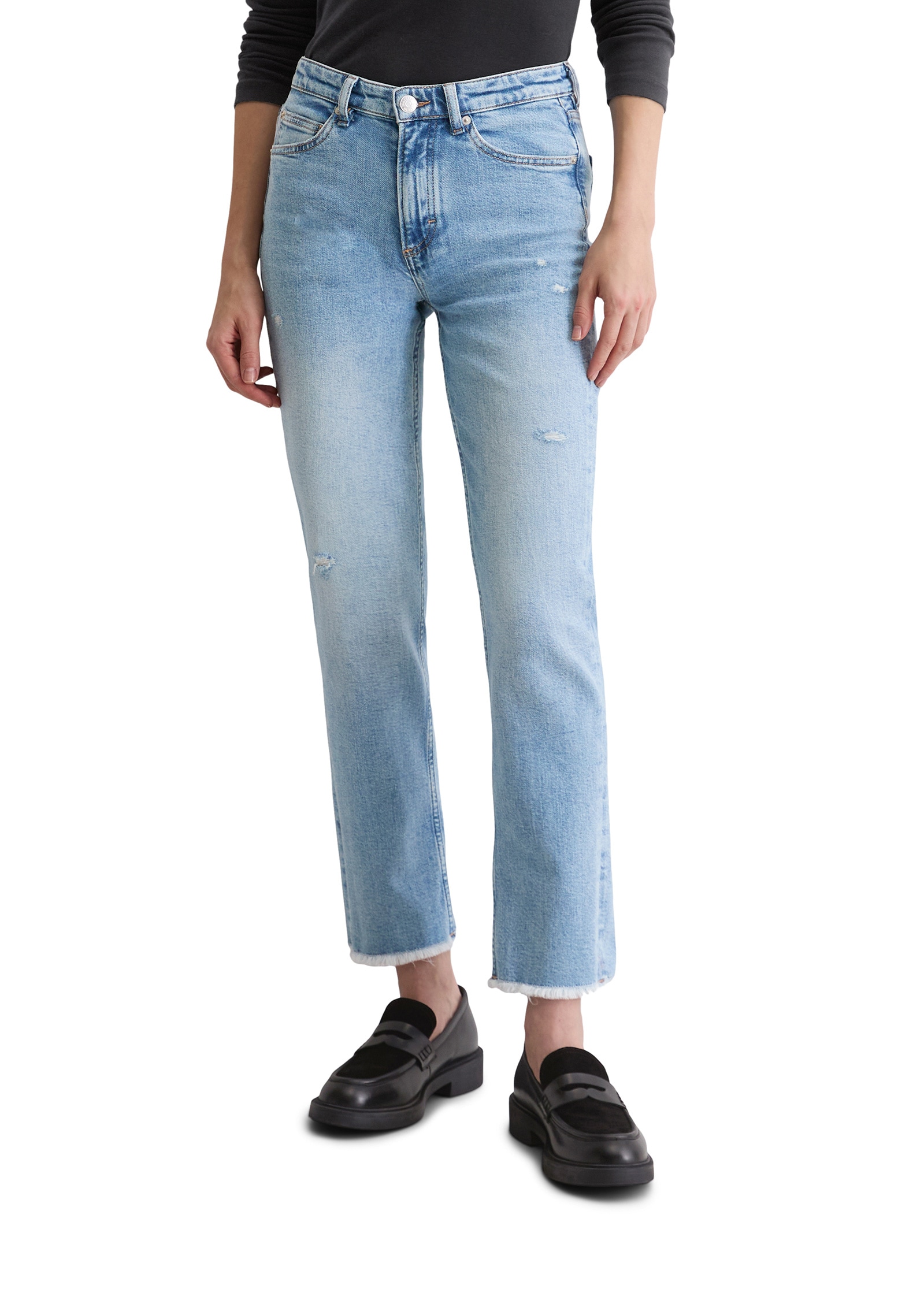 Marc OPolo Straight-Jeans "aus Bio-Baumwolle-Stretch" günstig online kaufen