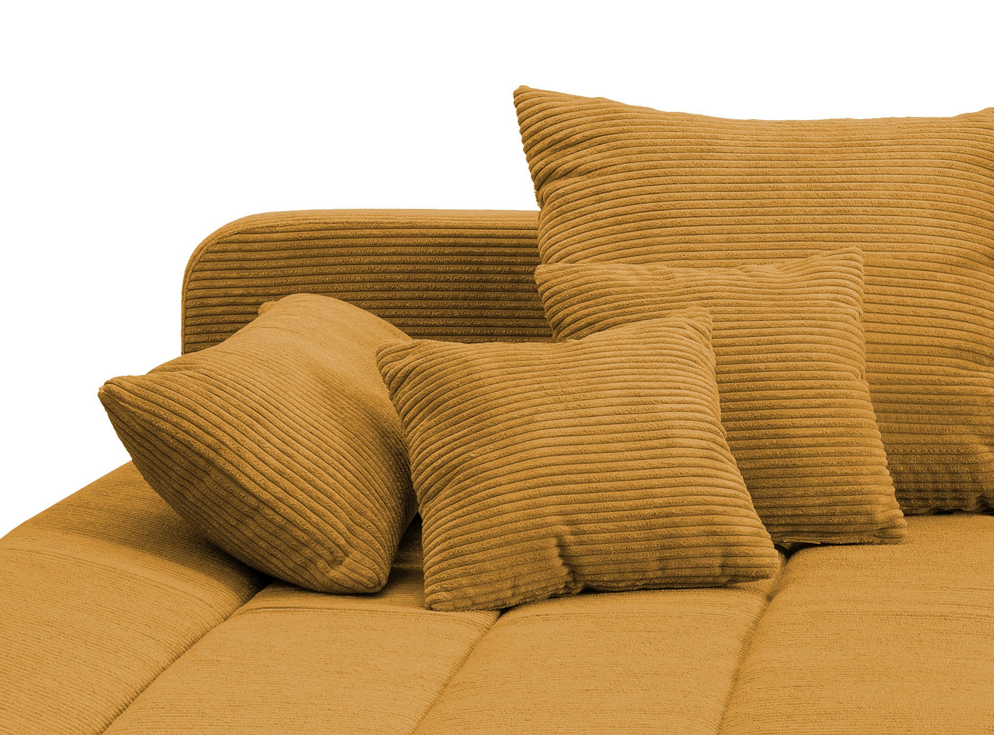 INOSIGN Ecksofa »Imola elegant und bequem, aktuelle Steppung im Sitz, L-Form«, wahlweise mit Bettfunktion