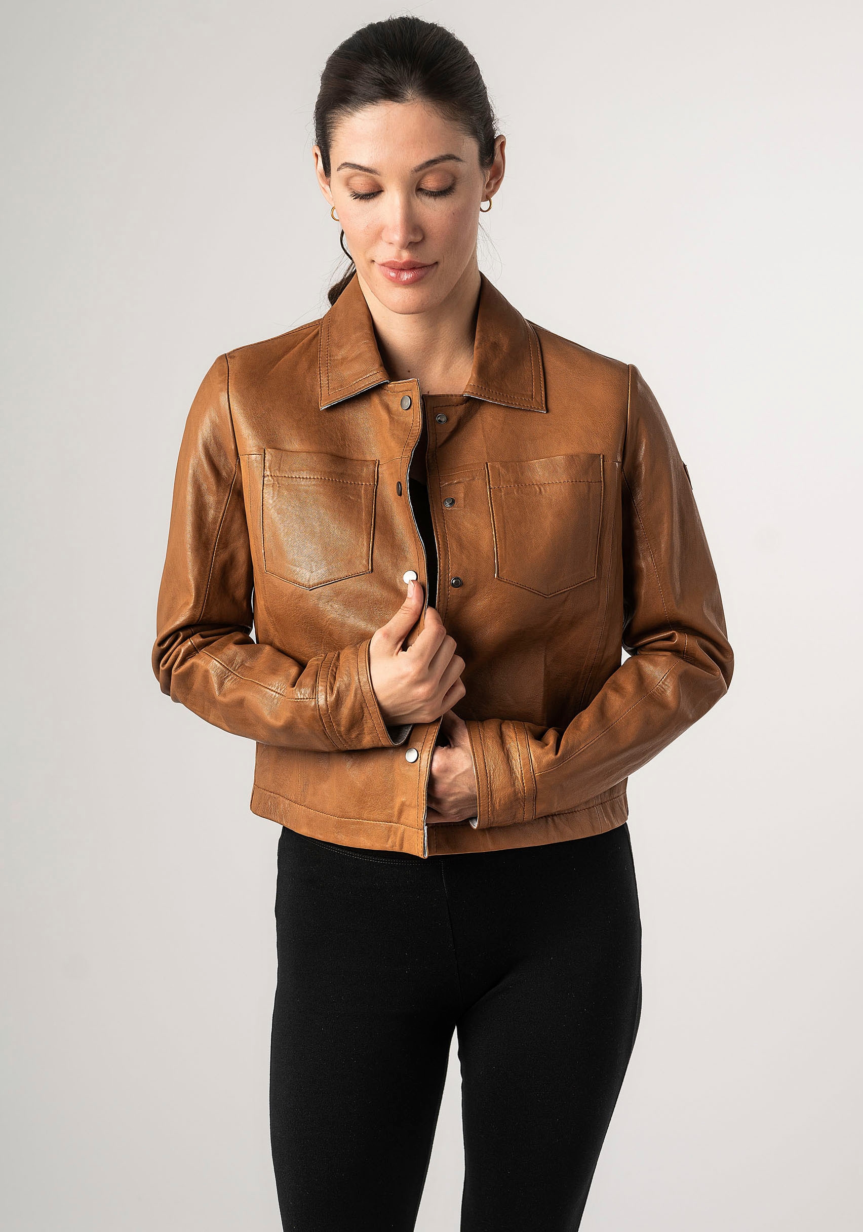 Mauritius Lederjacke »MWLefei«, mit Brusttaschen