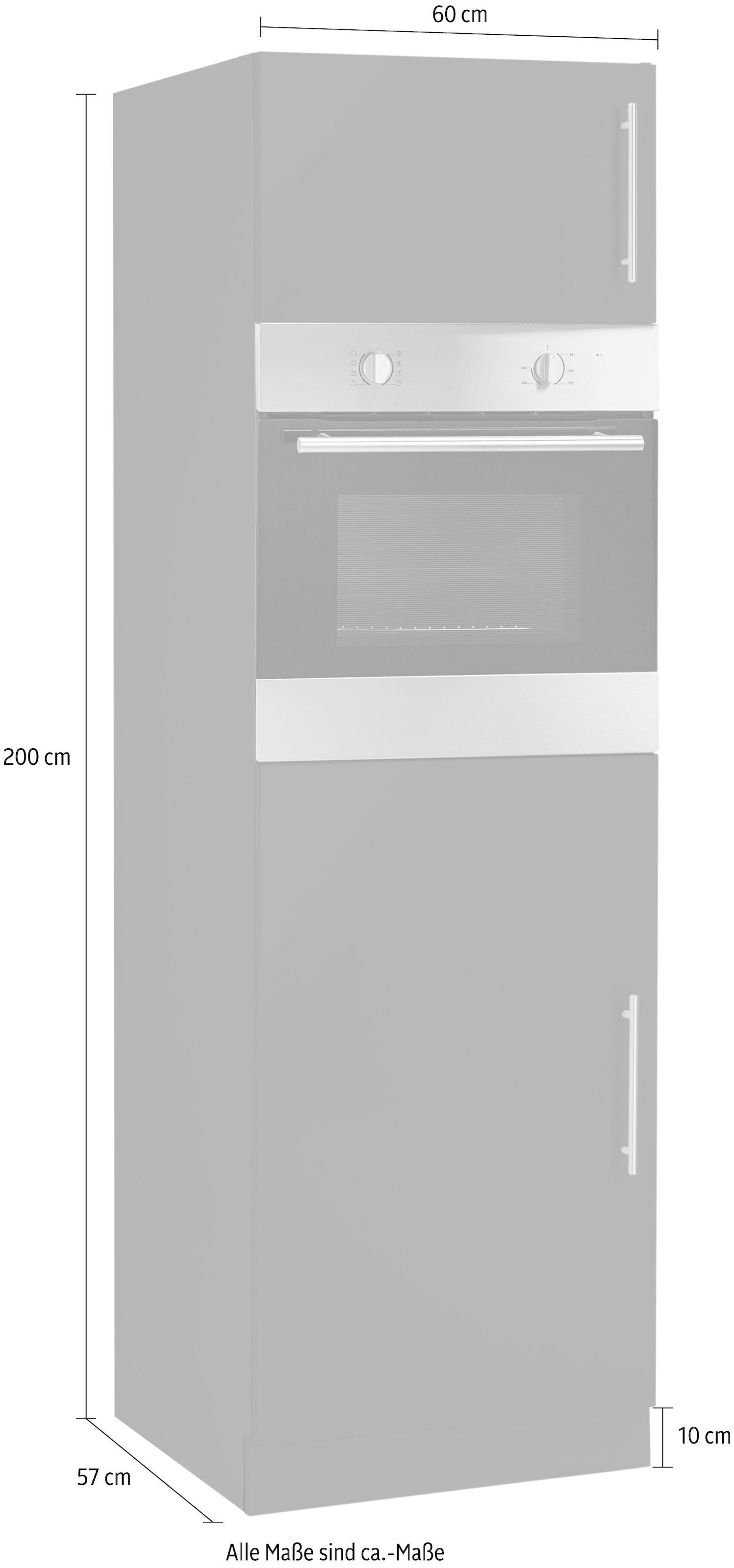 wiho Küchen Backofen/Kühlumbauschrank »Cali«, 60 cm breit