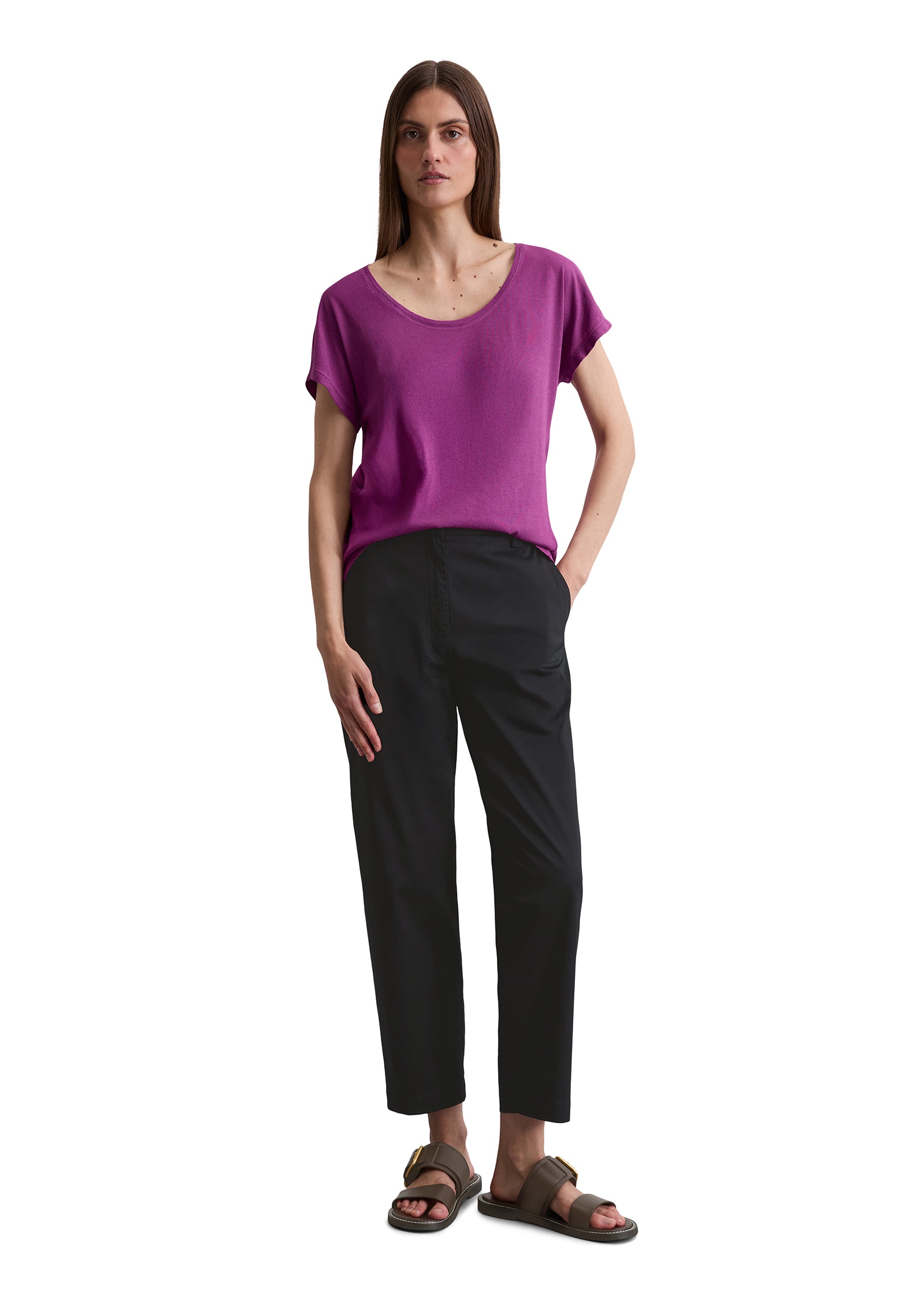Marc O'Polo T-Shirt »aus Viskose-Organic-Cotton-Mix«